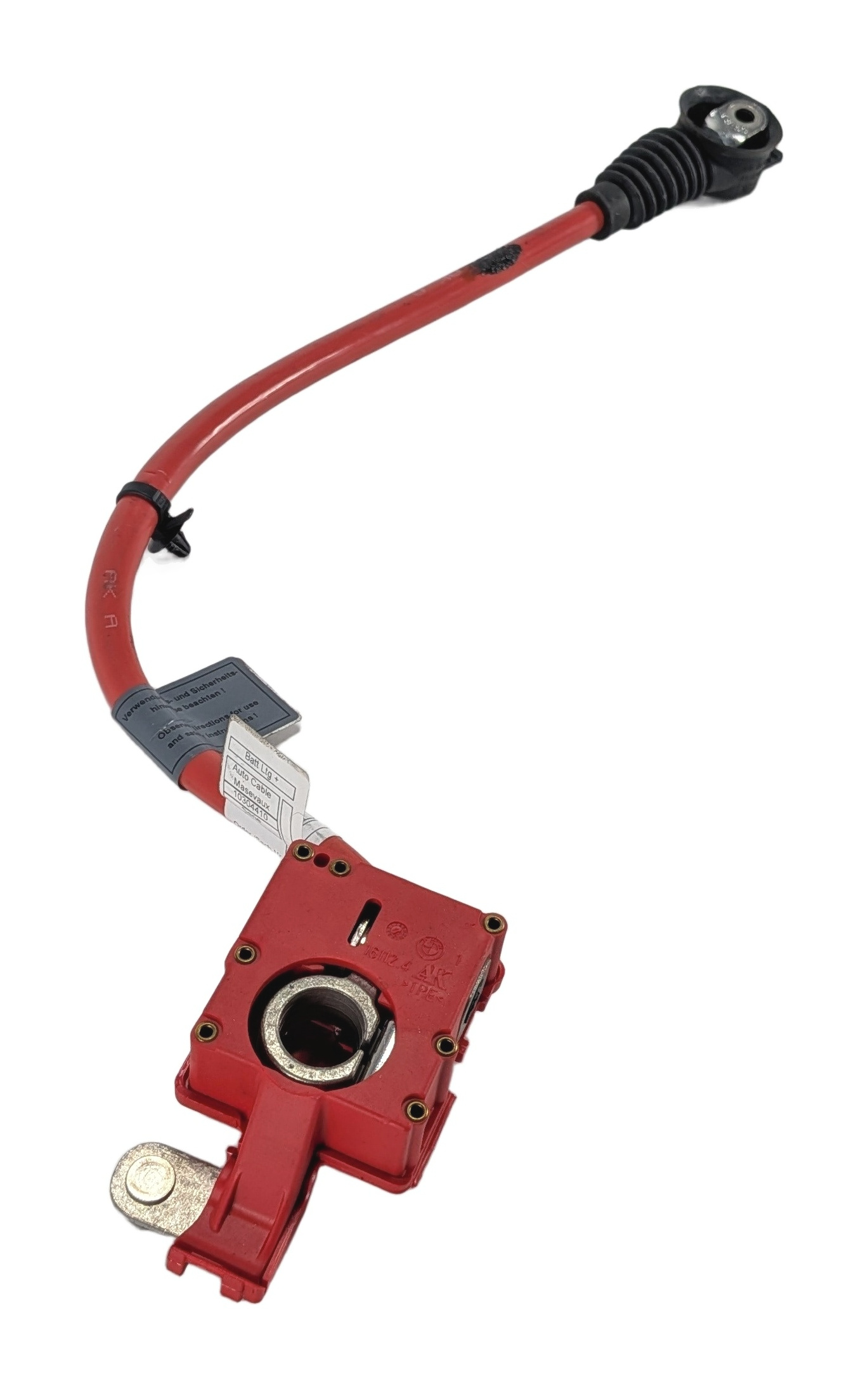 2015 BMW 535D (F10) 3.0L POSITIVE BATTERY CABLE w/PYROTECHNIC SAFETY TERMINAL — exact item pictured