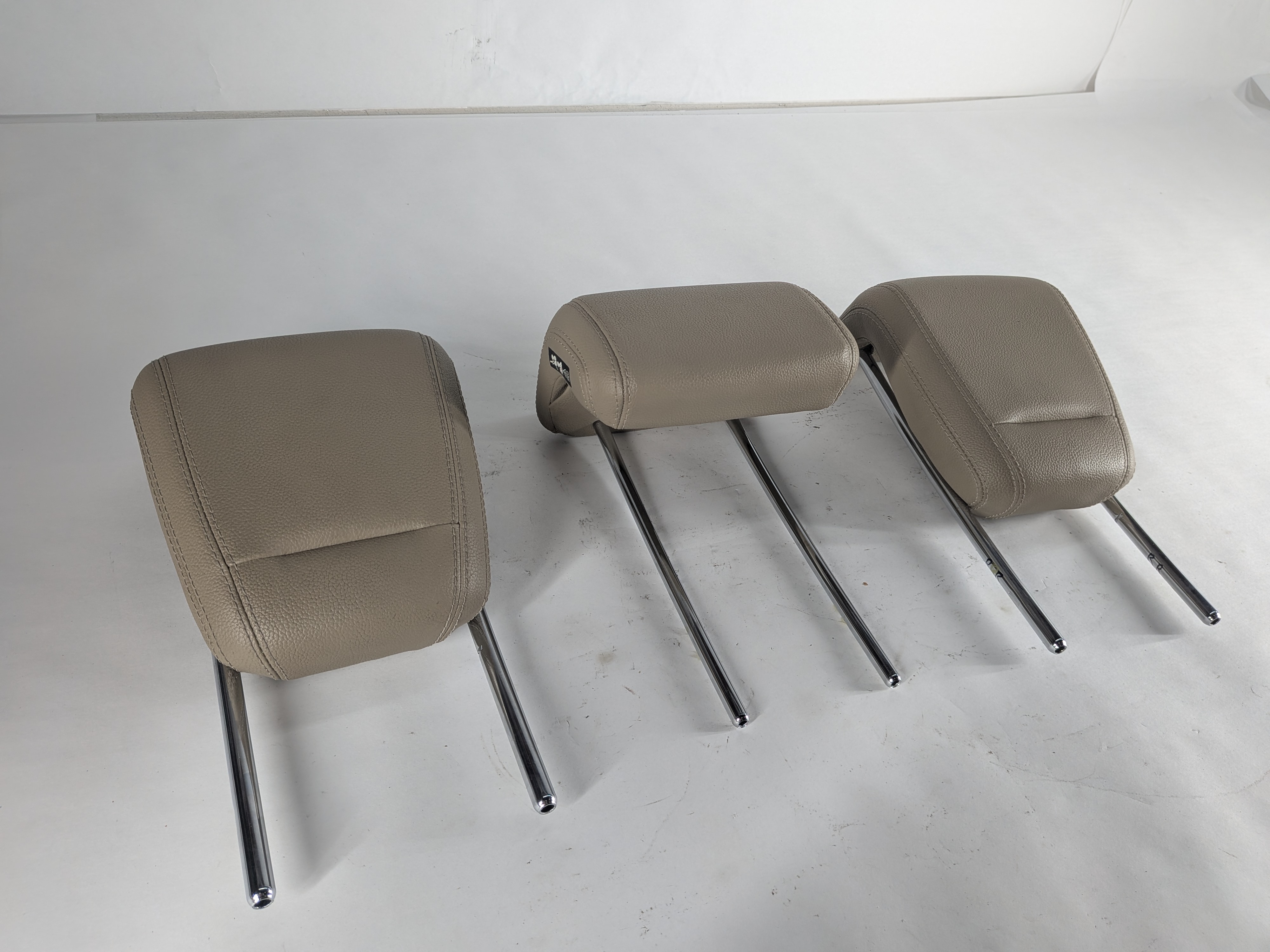 12-15 MERCEDES ML-CLASS (W166) REAR LEFT CENTER RIGHT SEAT HEADREST SET (Beige) — exact item pictured