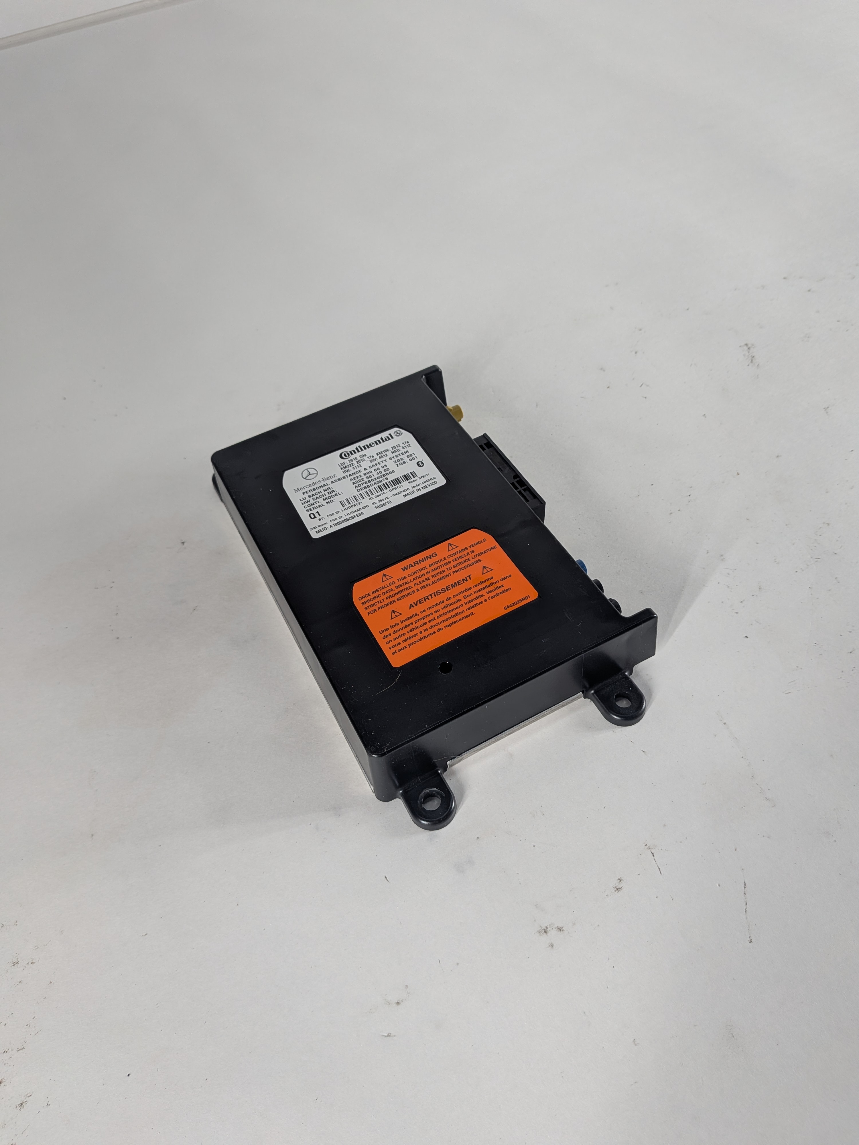 2014-2020 MERCEDES B C E G GL GLA GLK GLC ML CLS SLK TELEMATICS CONTROL MODULE — exact item pictured