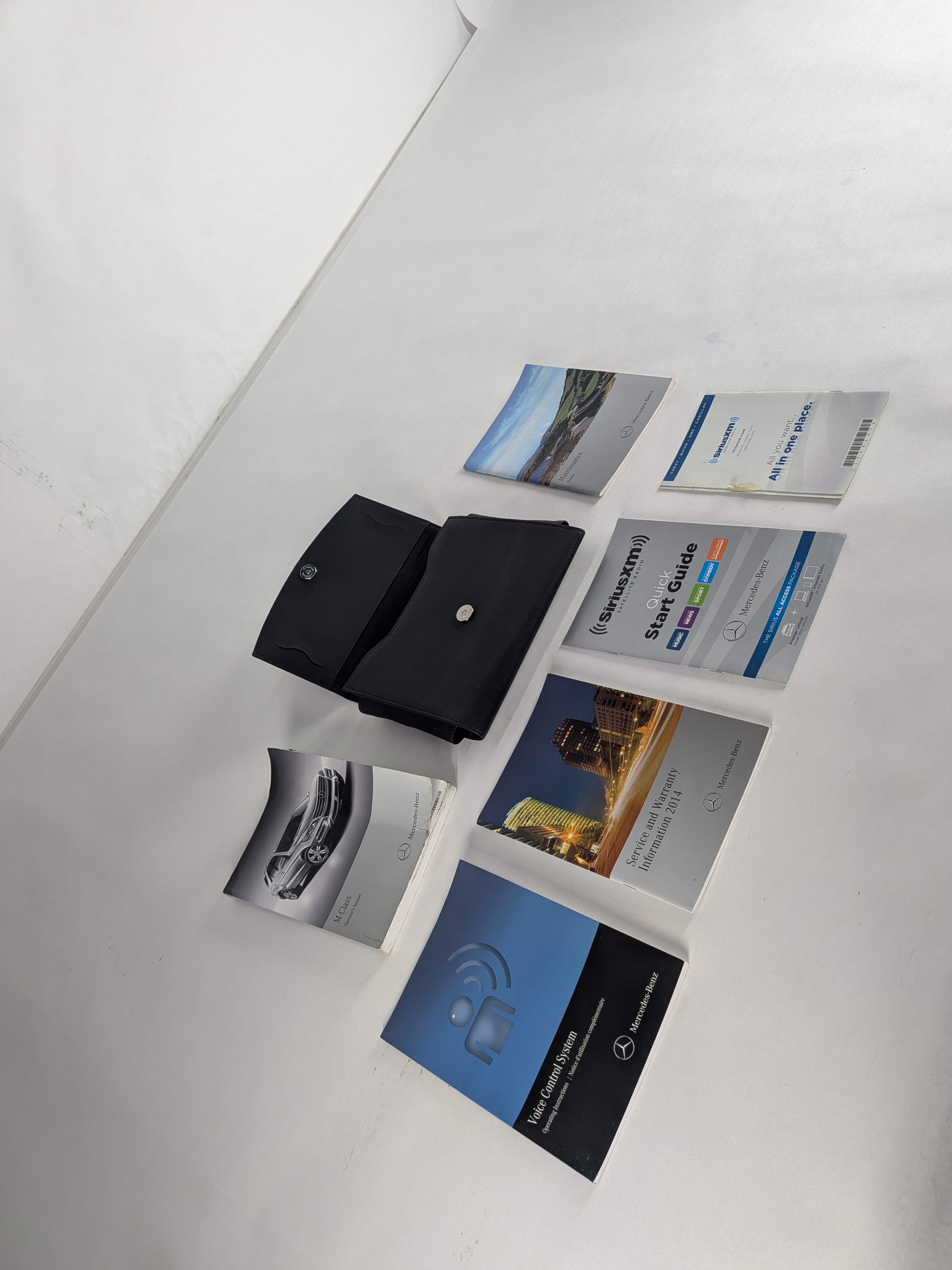 2014 MERCEDES ML350 (W166) 3.0L OWNER'S MANUAL BOOKLET USER GUIDE w/CASE SET/6 — exact item pictured