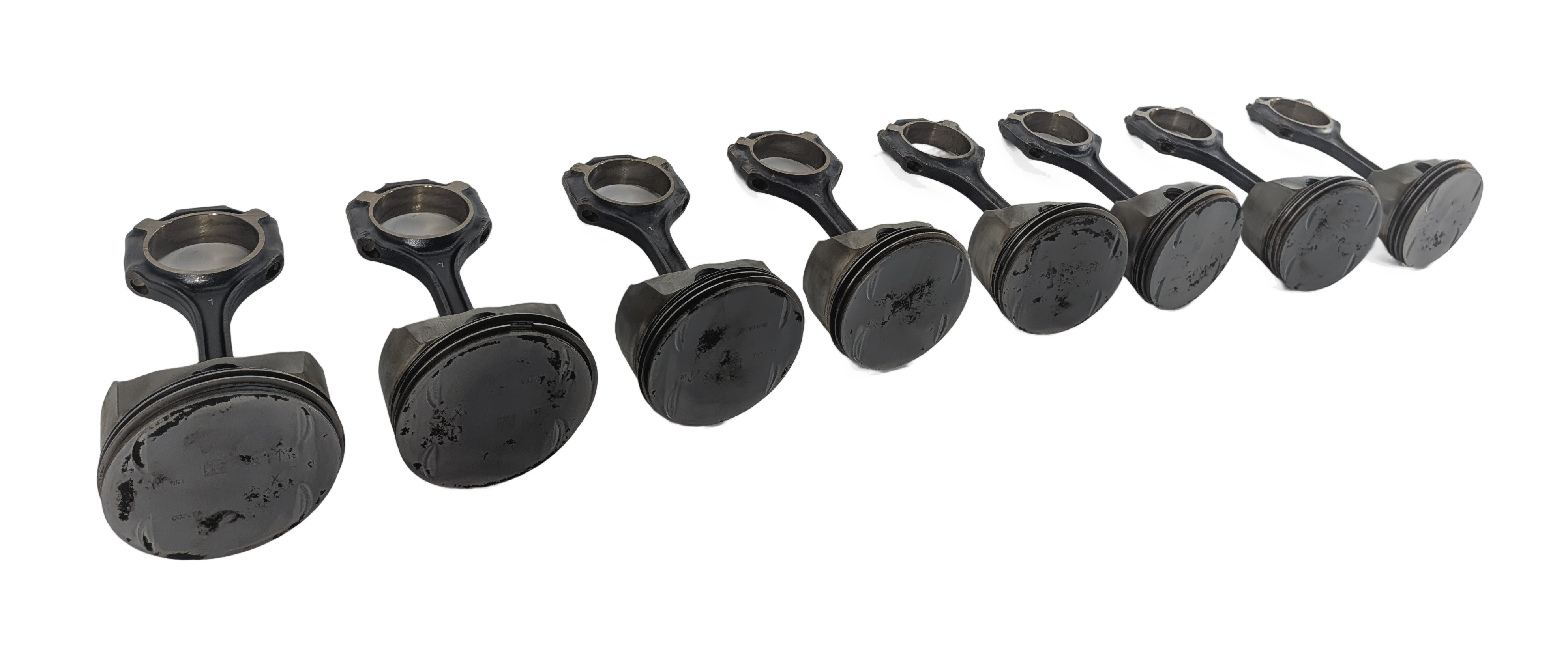 2007-2012 MERCEDES E550 S550 CLS550 SL550 5.5L M273 PISTON SET 8 CONNECTING RODS — exact item pictured