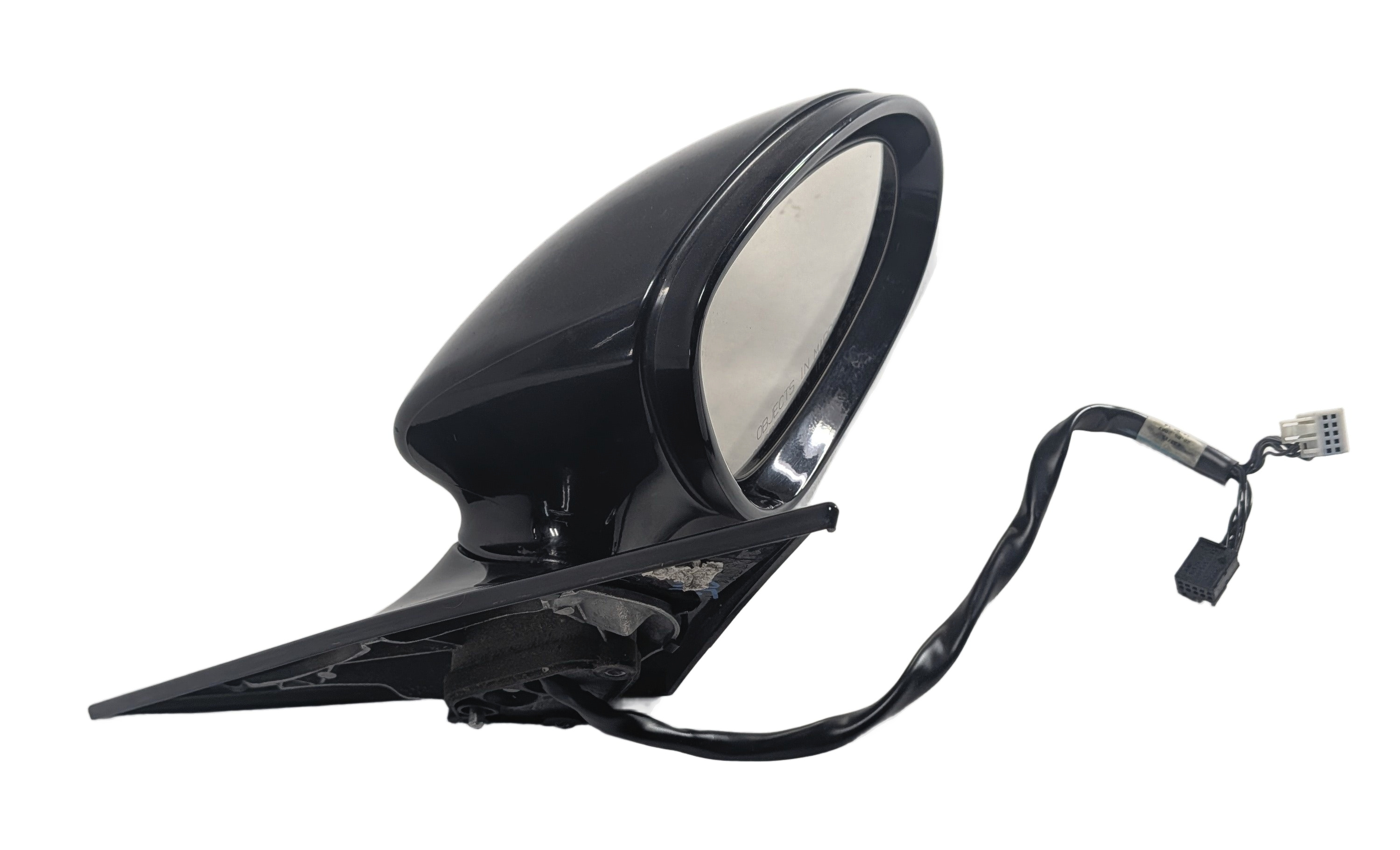 06-08 MB CLS55 CLS500 CLS550 CLS63 W219 RIGHT HEATED MEMORY DOOR MIRROR (Black) — exact item pictured