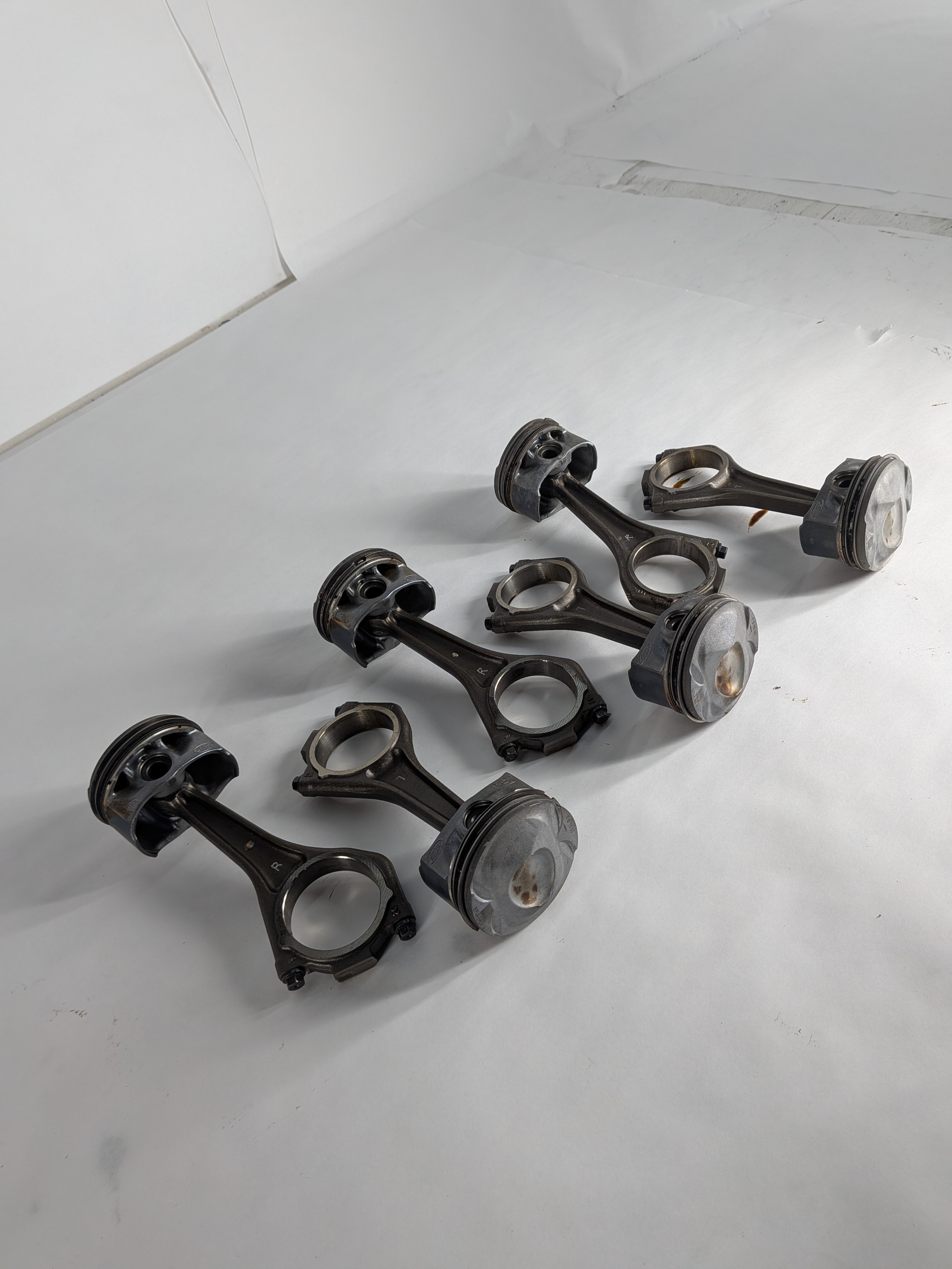 2016 RANGE ROVER SPORT (L494) 3.0L AJ126 SC ENGINE PISTON & CONNECTING ROD SET/6 — exact item pictured