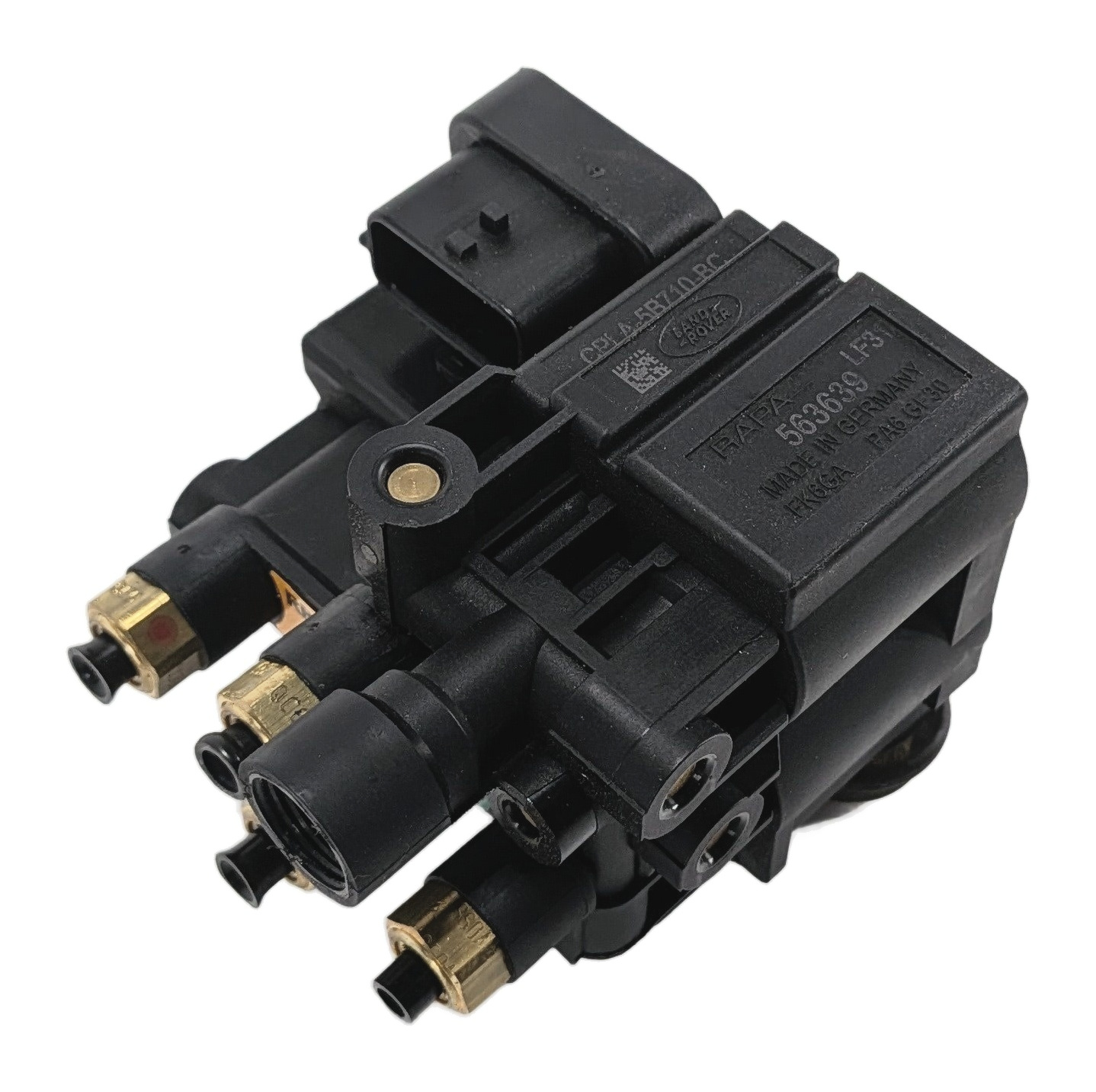 2016 RANGE ROVER SPORT (L494) REAR AIR SUSPENSION VALVE BLOCK SOLENOID MANIFOLD — exact item pictured