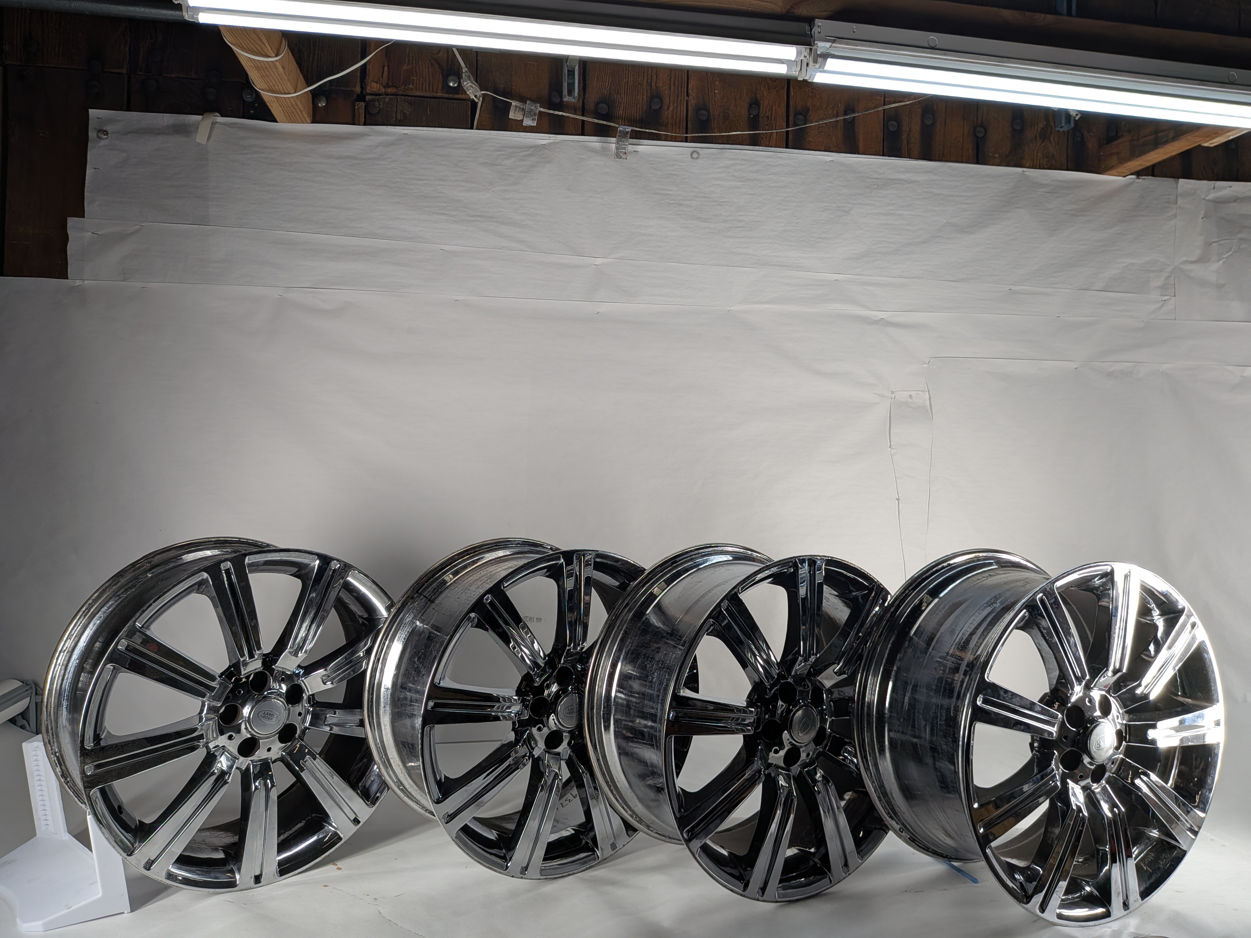 2016 RANGE ROVER SPORT (L494) 22X10 10-SPOKE CHROME WHEEL RIM SET/4 AFTERMARKET — exact item pictured
