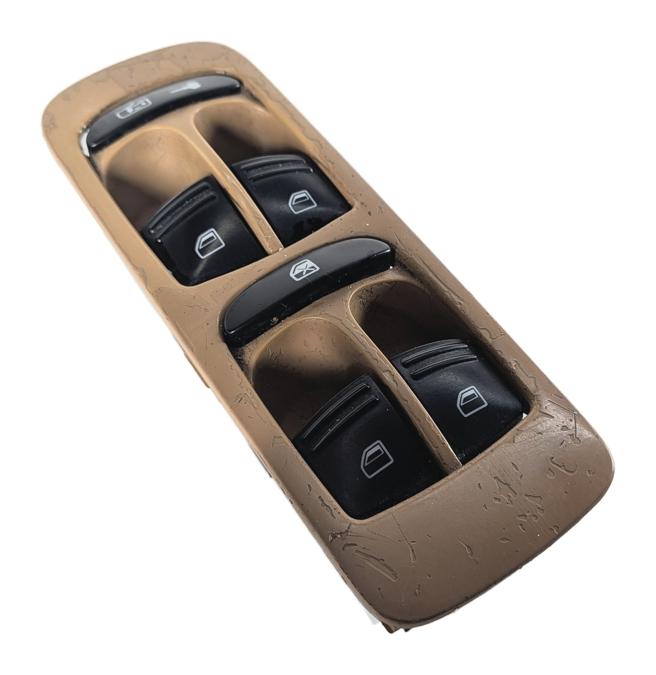 03-10 PORSCHE CAYENNE 955 957 LEFT FRONT DRIVER DOOR WINDOW SWITCH (BEIGE) — exact item pictured