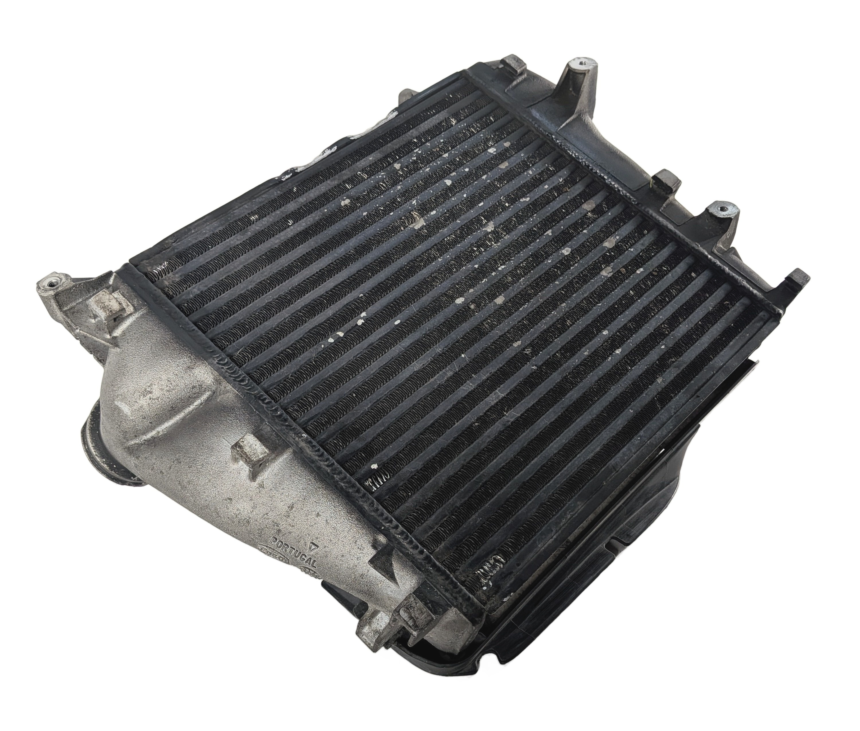 2008-2010 PORSCHE CAYENNE (957) 4.8L TWIN TURBO ENGINE LEFT INTERCOOLER — exact item pictured