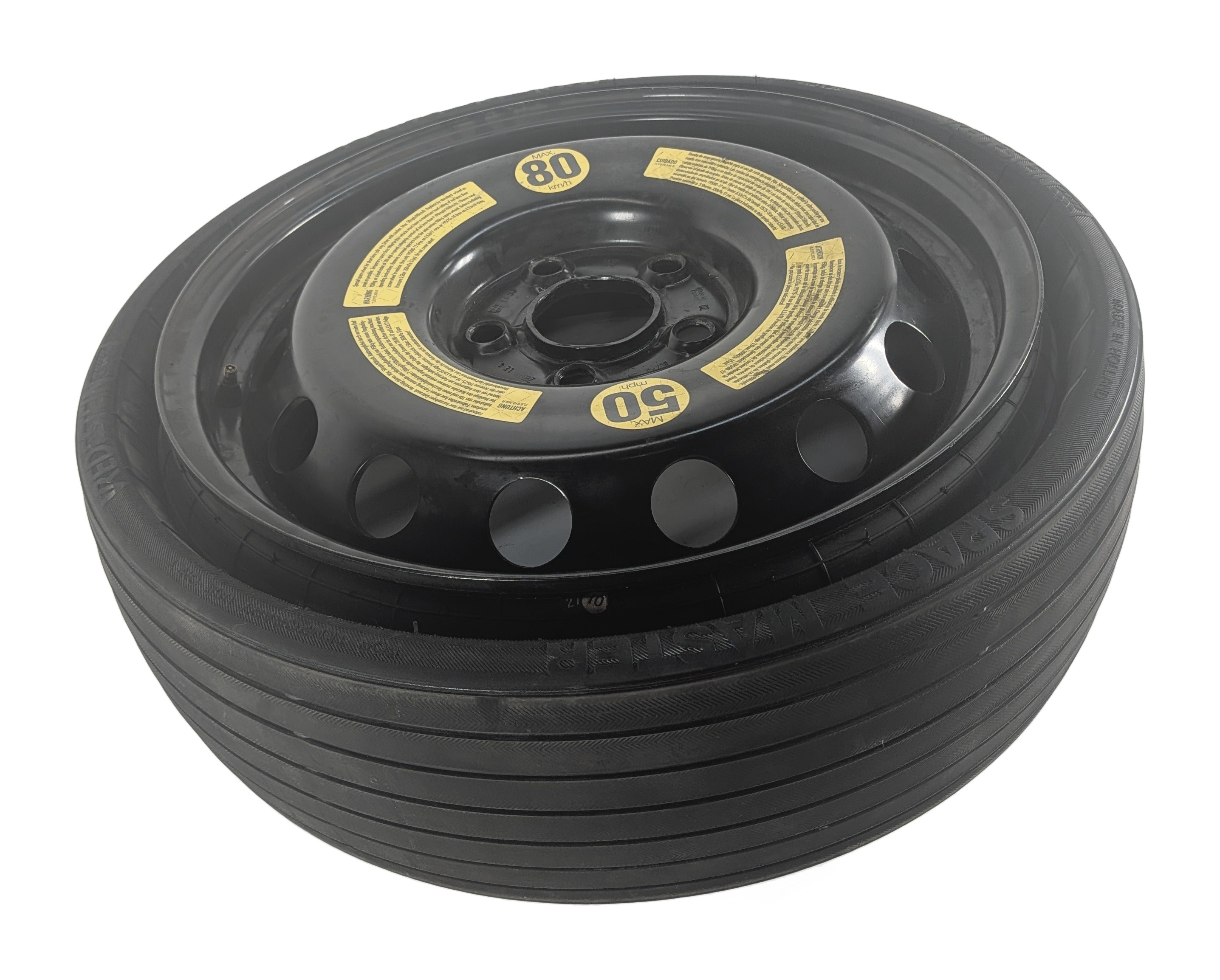 03-12 PORSCHE CAYENNE 955 957 958 18x6.5 TELEDIAL STEEL SPARE TIRE WHEEL RIM — exact item pictured