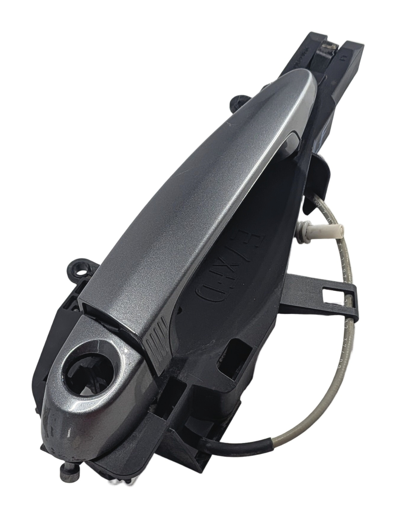 08-14 BMW X5 X5M X6 X6M (E70 E71) FRONT LEFT DRIVER COMFORT DOOR HANDLE (Gray) — exact item pictured
