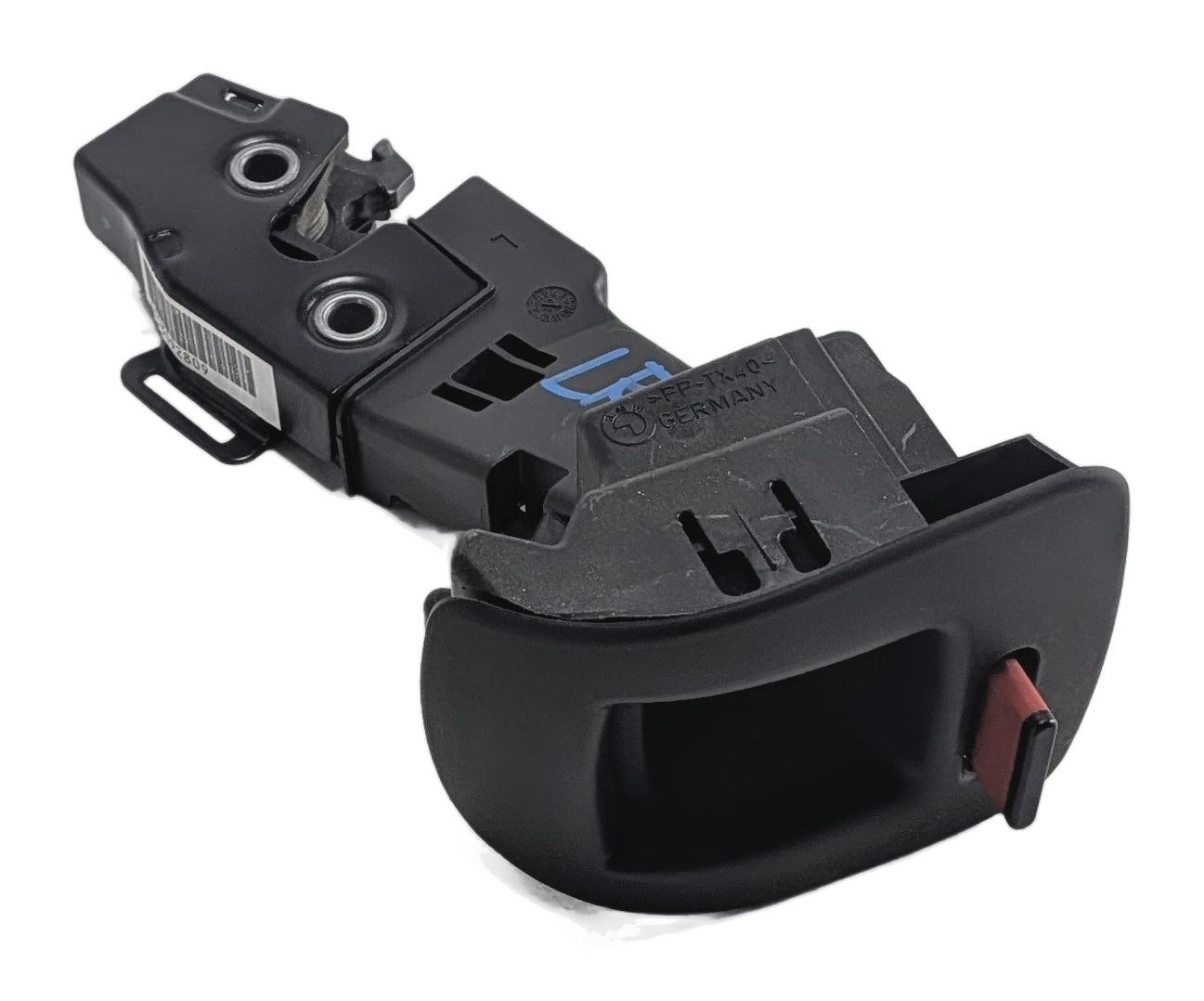 2010 BMW X5 (E70) REAR LEFT FOLDING SEAT BACK LOCK RELEASE LATCH HANDLE LEVER — exact item pictured