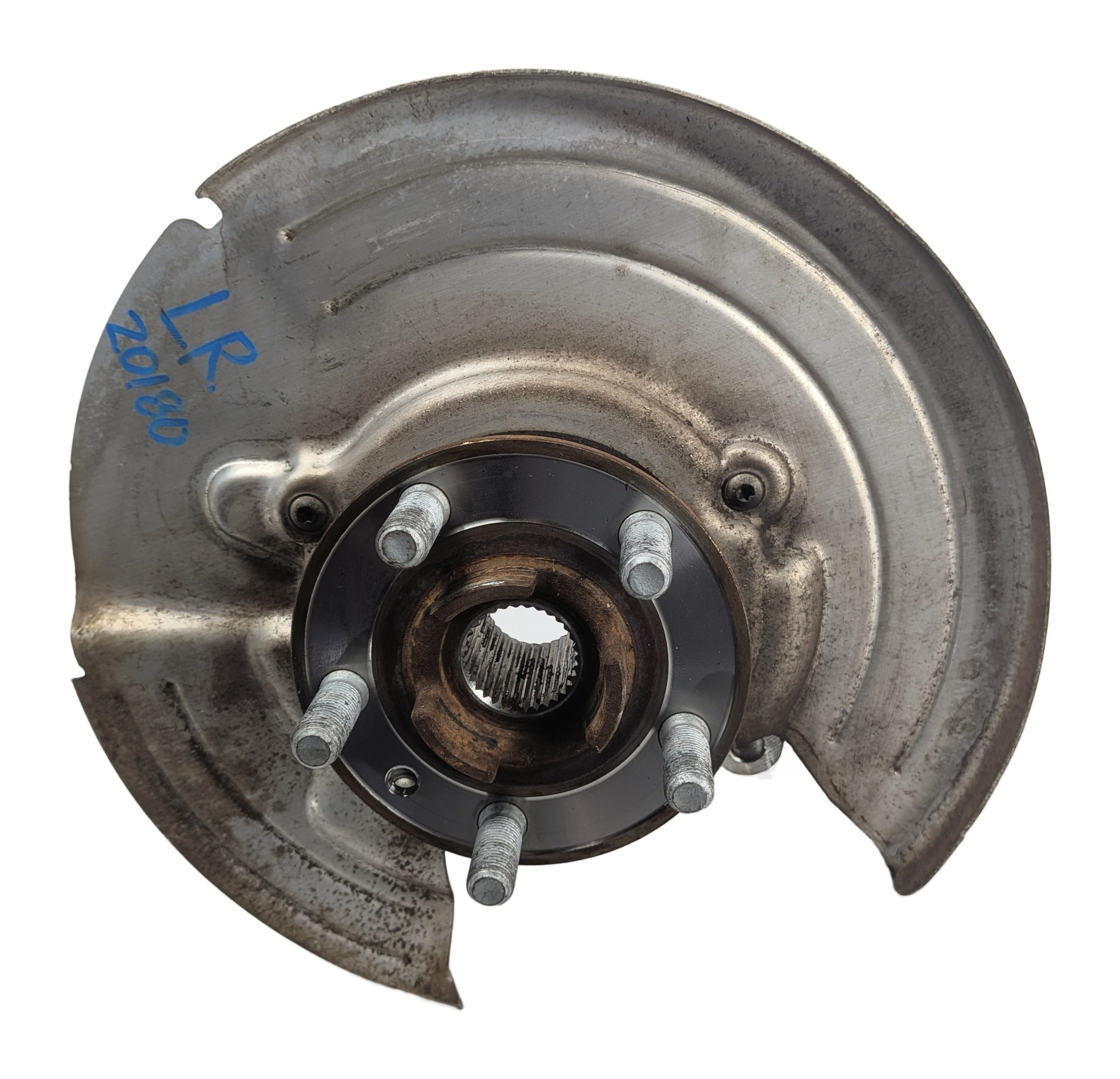 12-19 RANGE ROVER EVOQUE (L538) REAR LEFT DRIVER SPINDLE KNUCKLE WHEEL HUB — exact item pictured