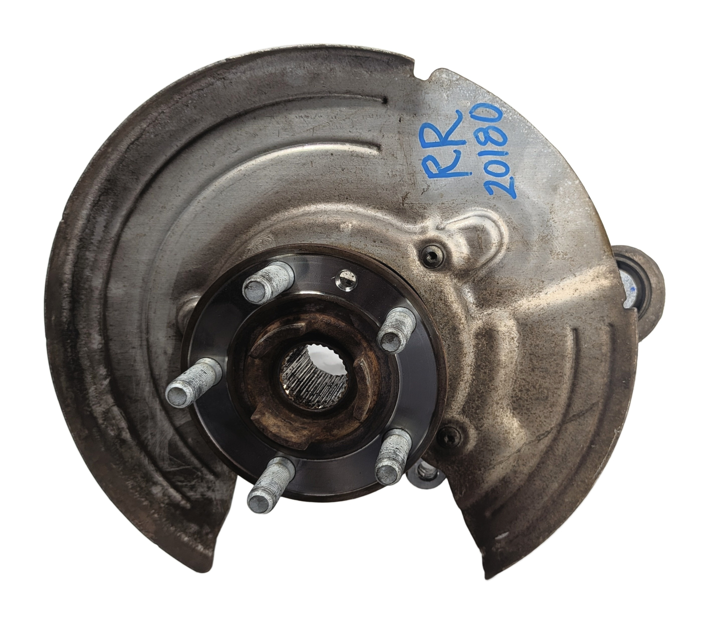 12-19 RANGE ROVER EVOQUE (L538) REAR RIGHT PASSENGER SPINDLE KNUCKLE WHEEL HUB — exact item pictured