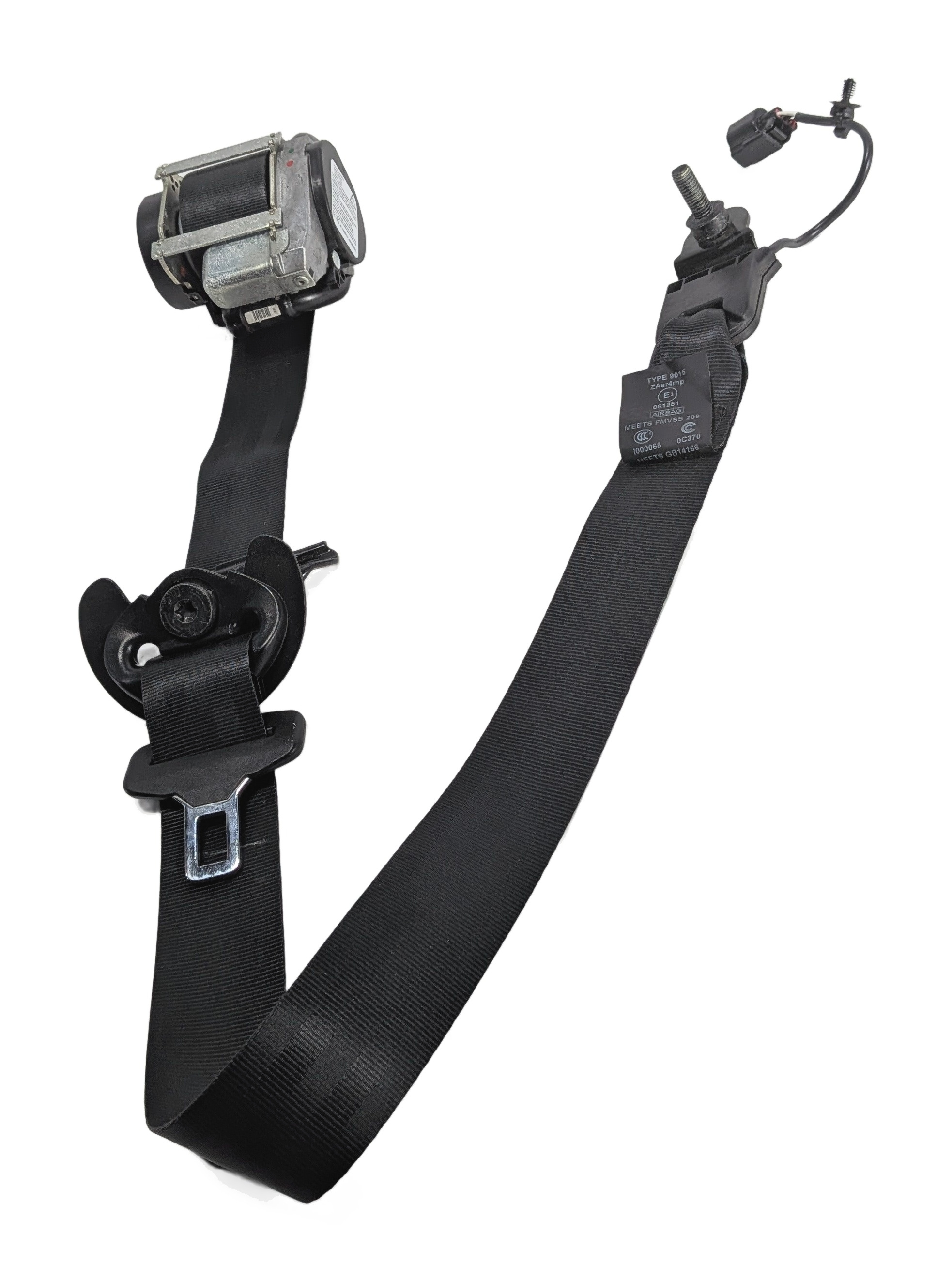 12-18 RANGE ROVER EVOQUE (L538) RIGHT FRONT PASSENGER SEATBELT RETRACTOR (Black) — exact item pictured