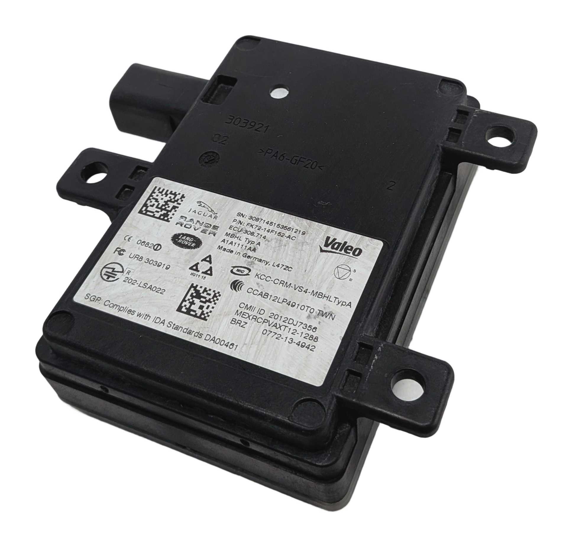 15-17 RANGE ROVER SPORT EVOQUE (L494 L538) REAR BLIND SPOT RADAR SENSOR MODULE — exact item pictured