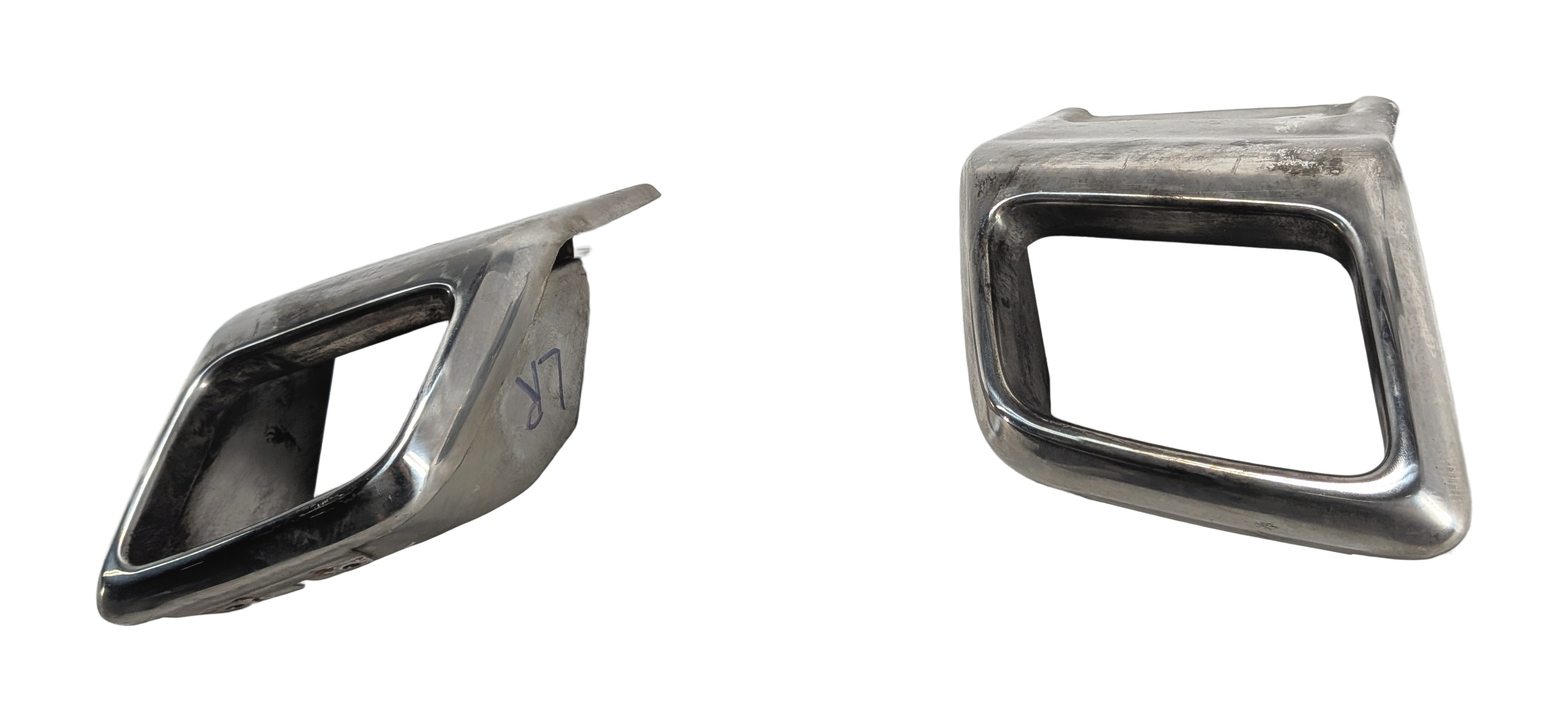 2016 RANGE ROVER EVOQUE (L538) REAR EXHAUST TIP FINISHER TRIM LEFT/RIGHT SET/2 — exact item pictured