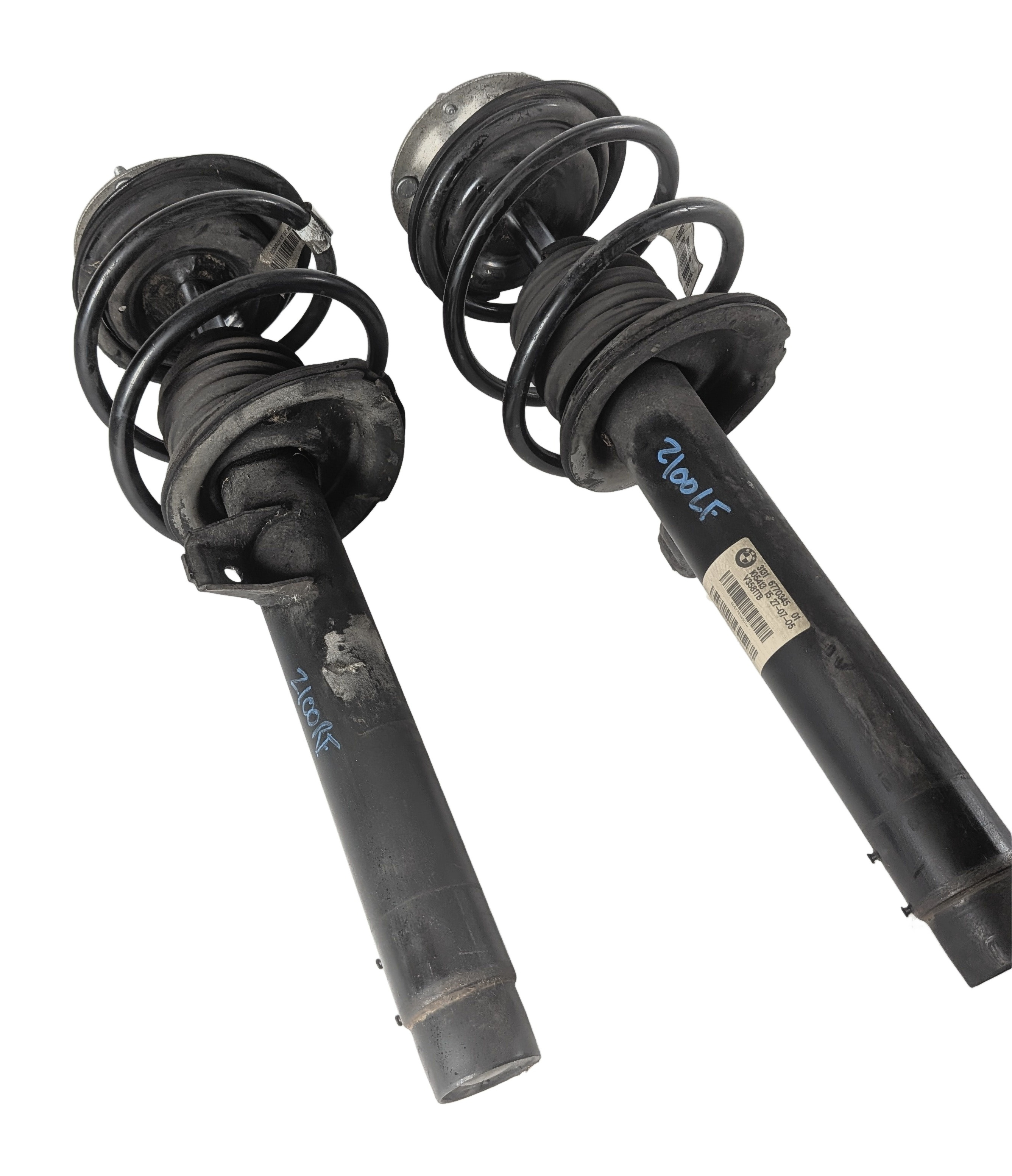 03-05 BMW Z4 E85 FRONT LEFT/RIGHT M SPORT SUSPENSION SHOCK STRUT ASSEMBLY SET/2 — exact item pictured