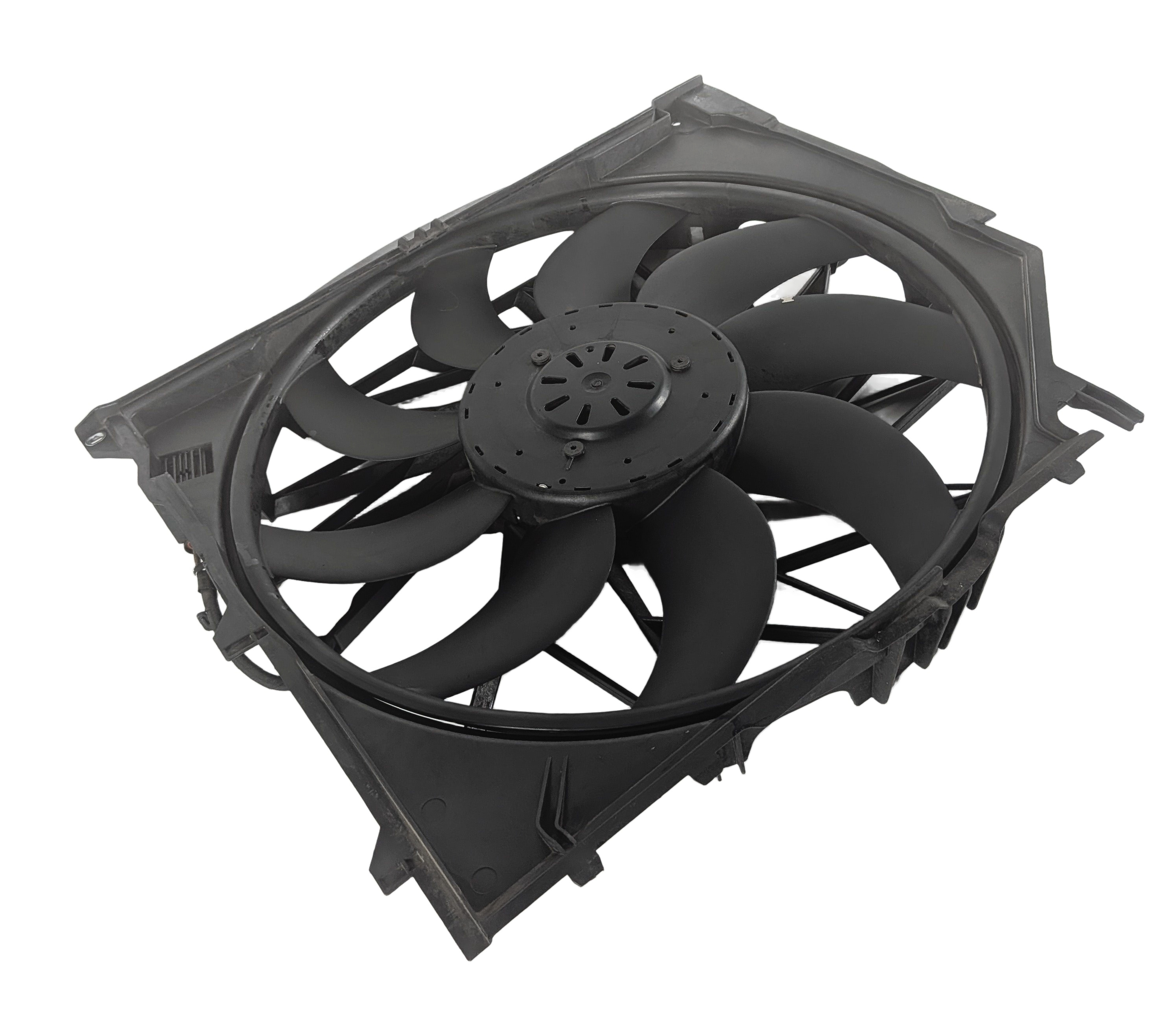 2003-2008 BMW Z4 (E85) RADIATOR ELECTRIC COOLING FAN MOTOR w/ SHROUD (600 WATT) — exact item pictured