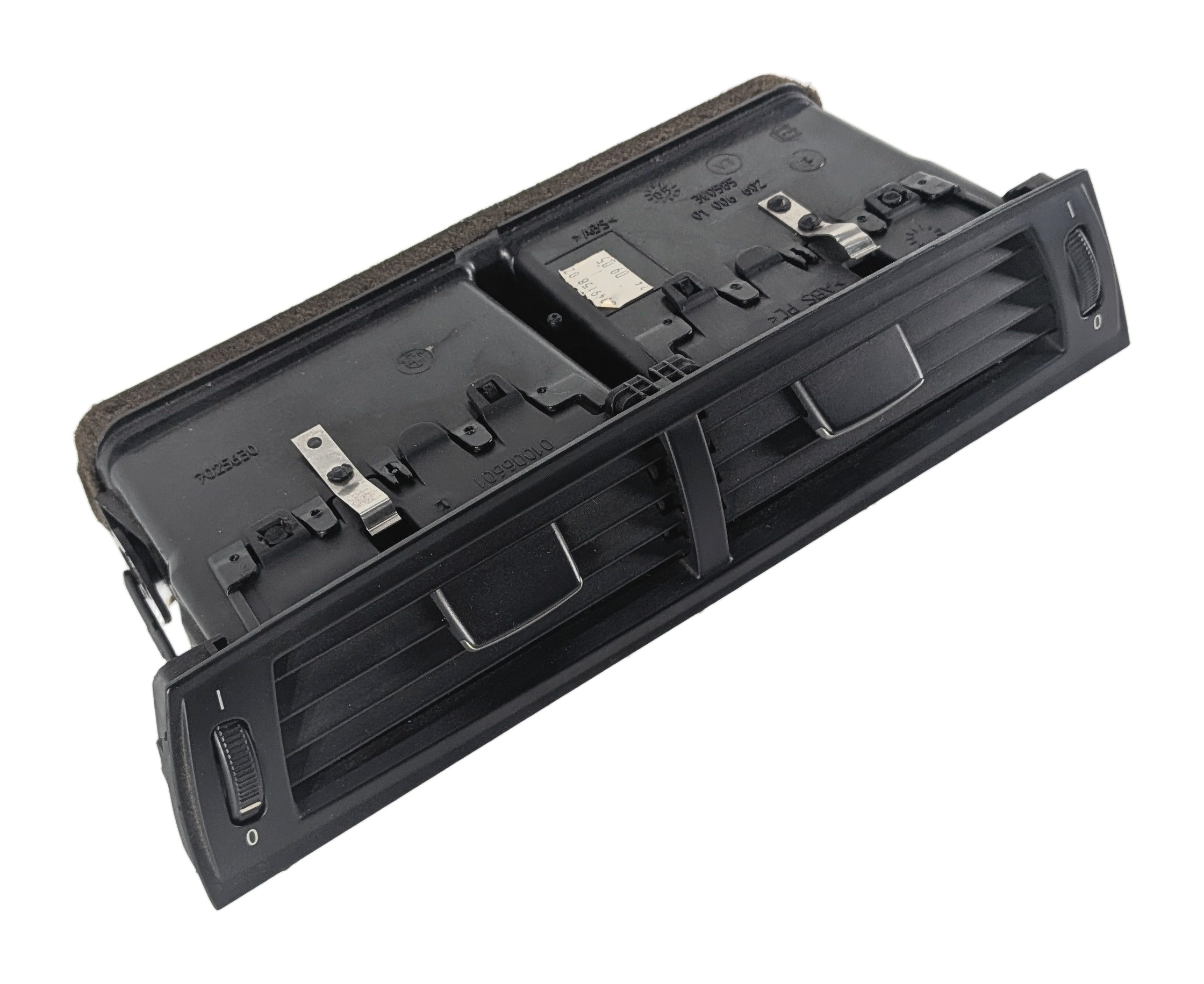 2005 BMW Z4 (E85) FRONT CENTER DASH HEAT AIR AC VENT OUTLET GRILLE BEZEL (Black) — exact item pictured