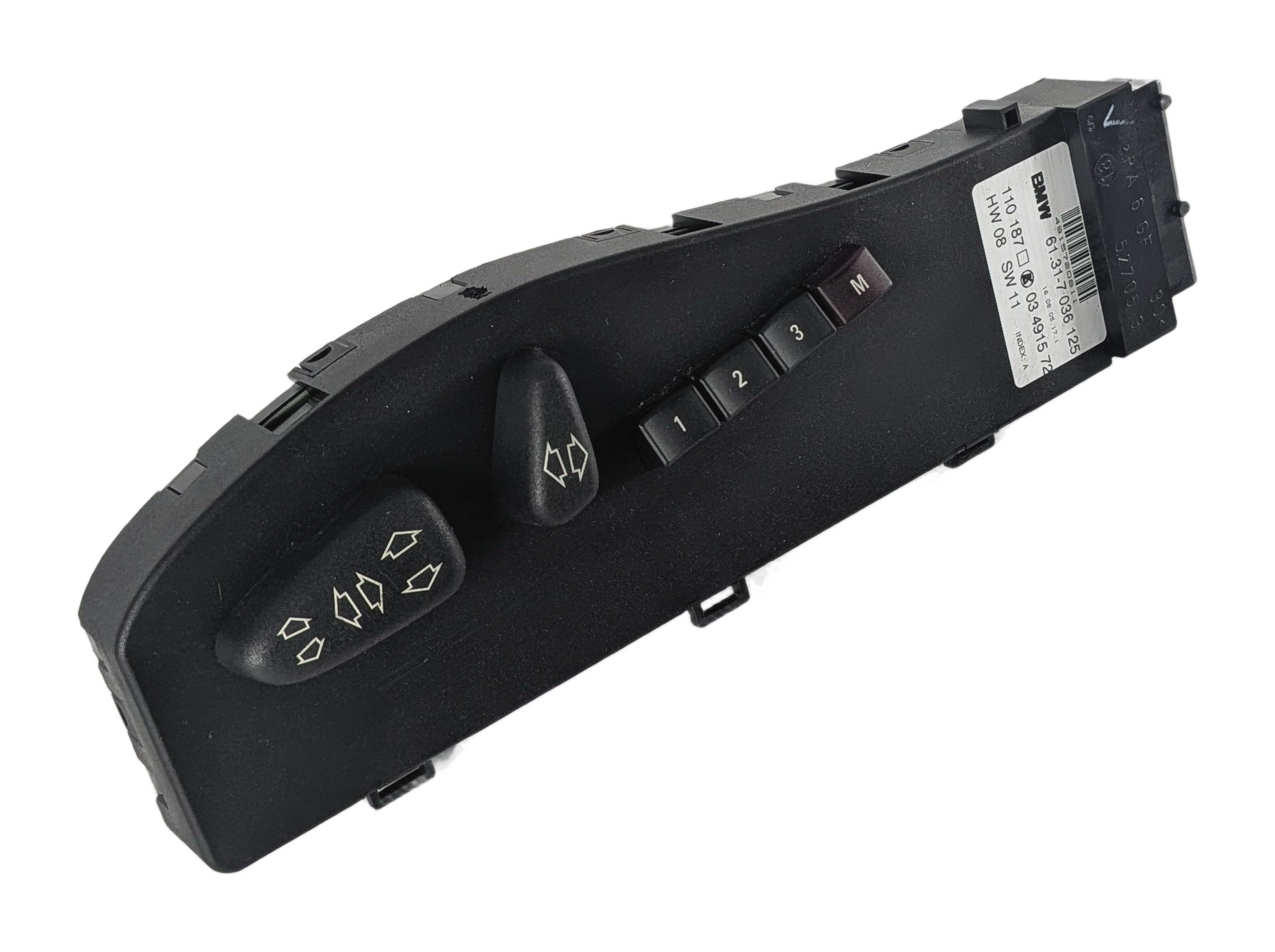 2005 BMW Z4 (E85) FRONT LEFT DRIVER POWER SEAT ADJUSTMENT MEMORY CONTROL SWITCH — exact item pictured
