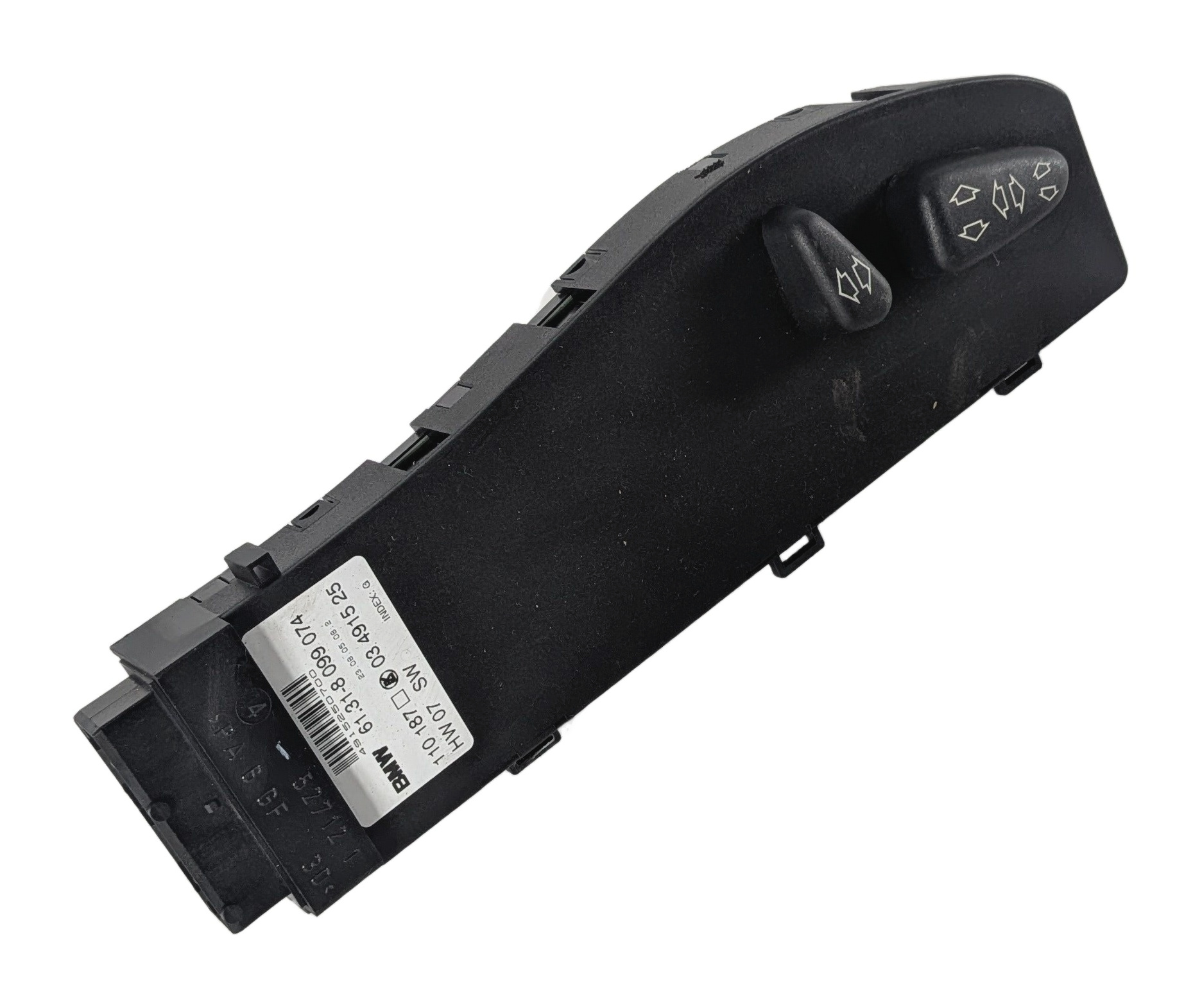 2005 BMW Z4 (E85) FRONT RIGHT POWER SEAT ADJUSTMENT CONTROL SWITCH BUTTON PANEL — exact item pictured