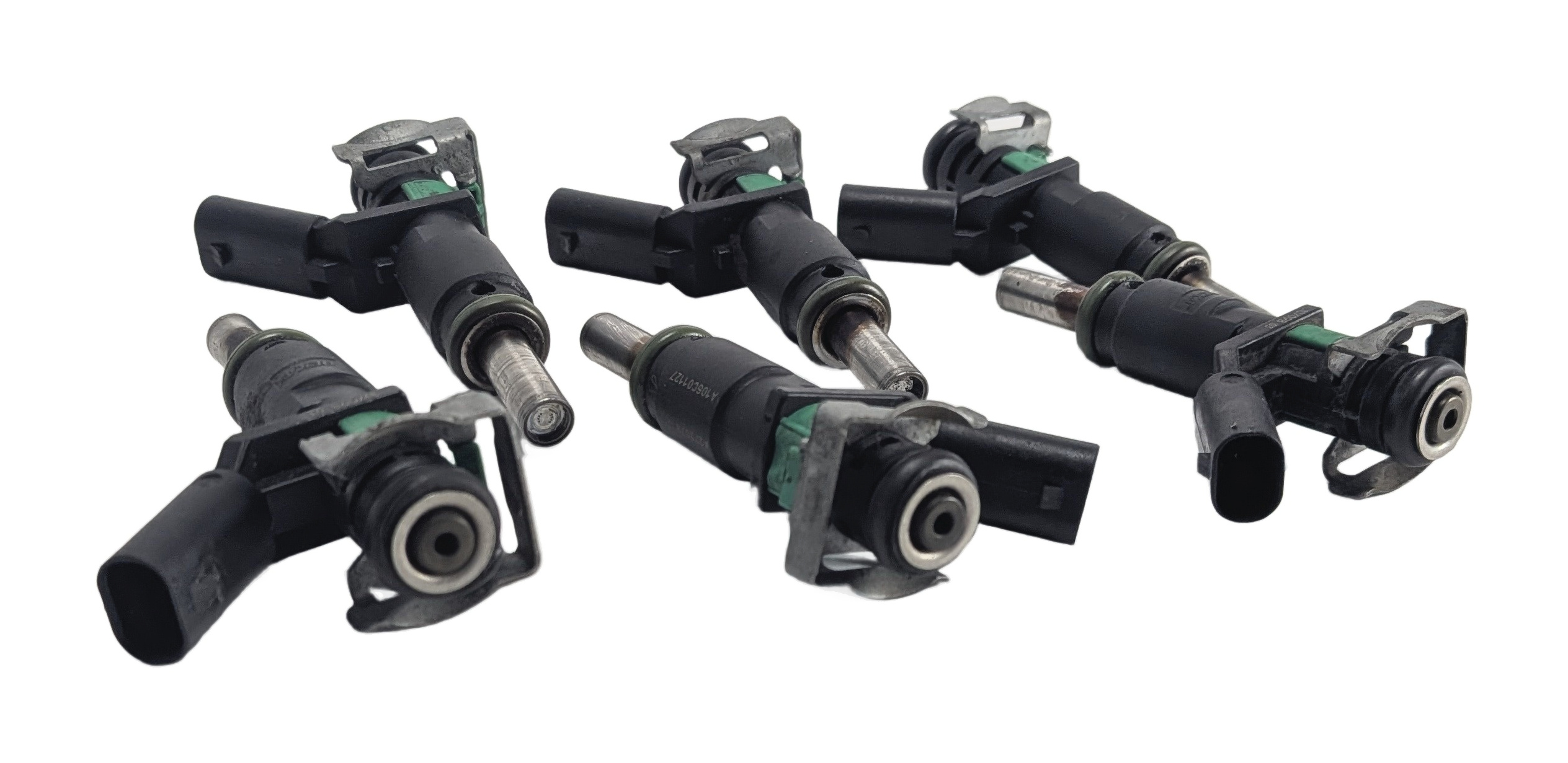 10-13 MERCEDES C300 C350 E350 GLK S400 (W204 W211 W221 X204) FUEL INJECTOR SET 6 — exact item pictured