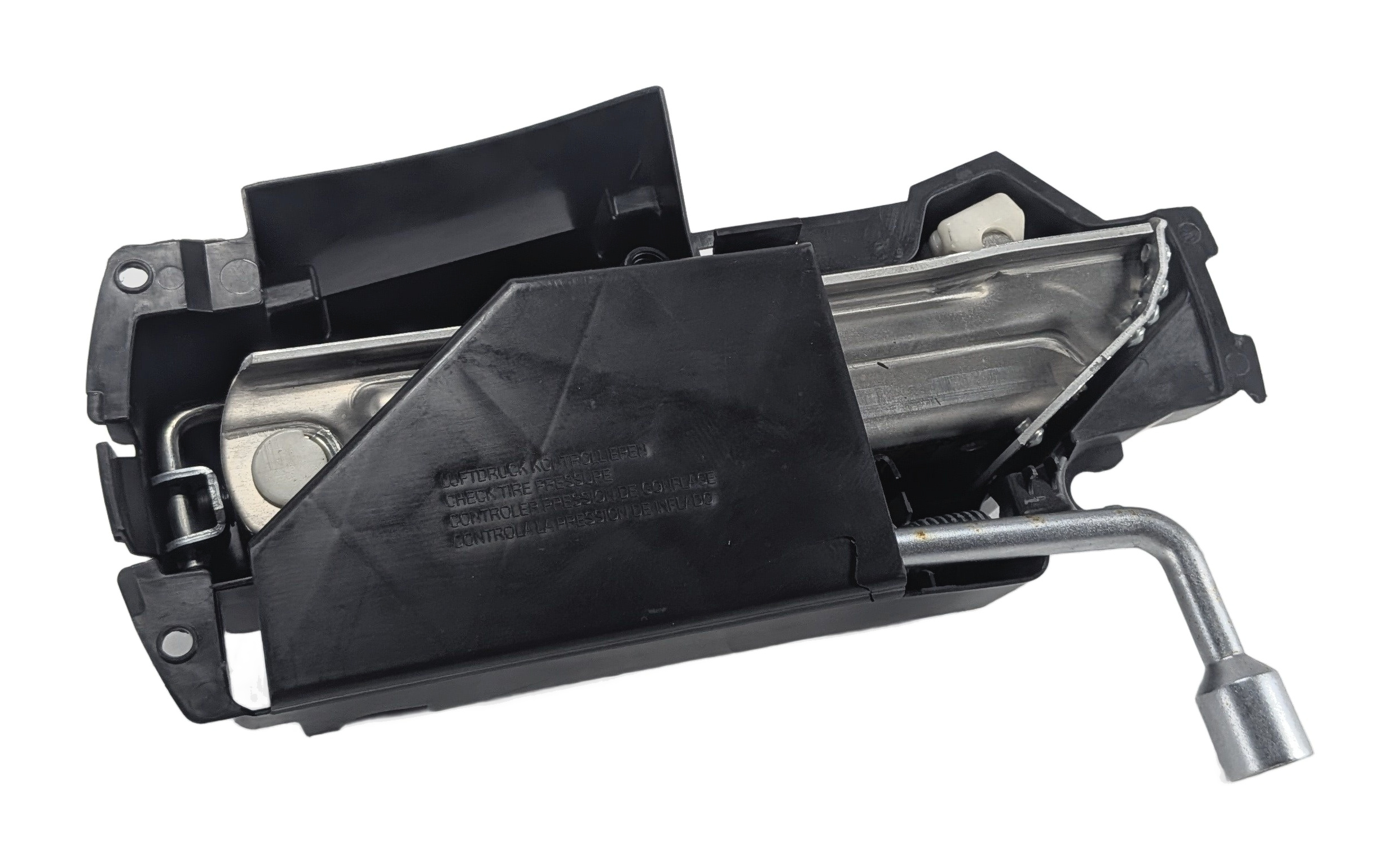 03-20 MERCEDES C E CLK CLS SLK (A207 C207 C209 R172) SPARE TIRE JACK TOOL SET — exact item pictured