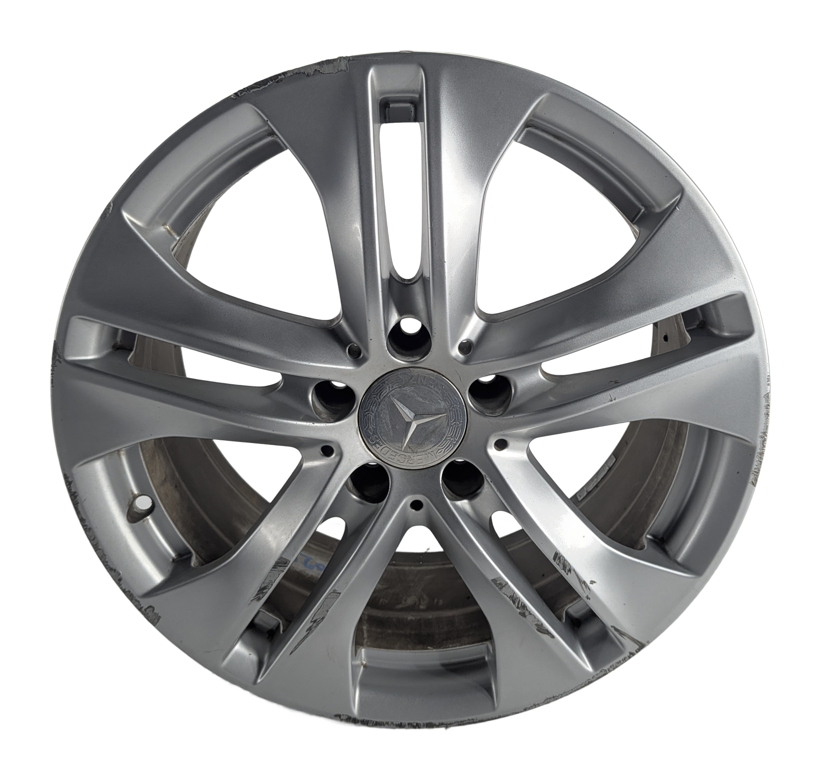 10-11 MERCEDES E350 E550 (W212) 17X8 10 SPOKE 5 PAIR ALUMINUM WHEEL RIM — exact item pictured