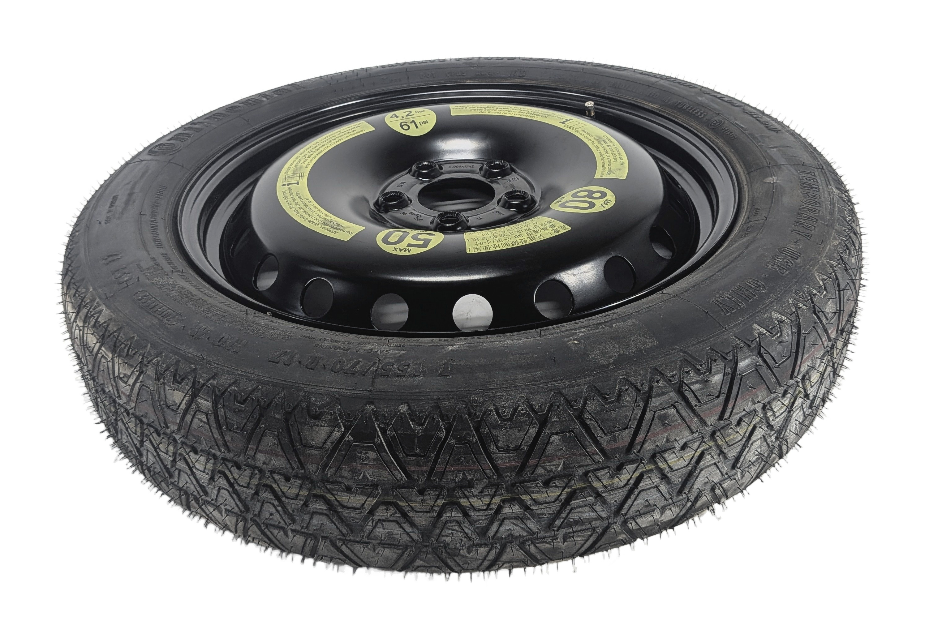 2010-2013 MERCEDES BENZ E300 E350 E400 E550 (W212) 17x4 SPARE TIRE WHEEL RIM — exact item pictured