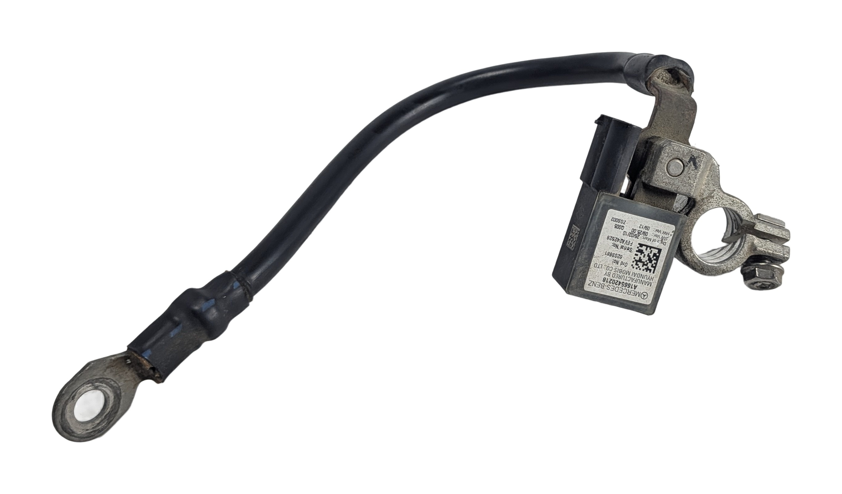 2010 MERCEDES E350 (W212) 3.5L NEGATIVE GROUND BATTERY CABLE w/ IBS SENSOR — exact item pictured