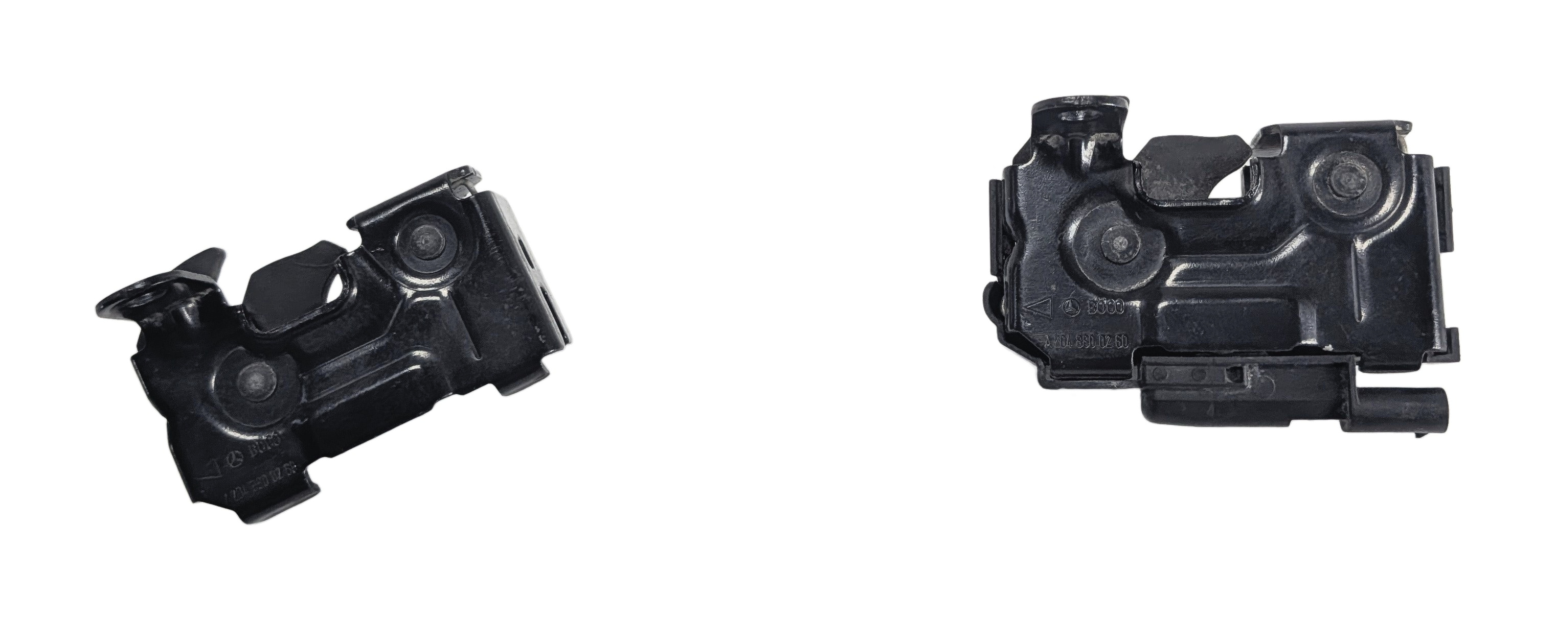 2010 MERCEDES E350 (W212) FRONT HOOD BONNET LID LOCK LATCH PAIR SET/2 — exact item pictured