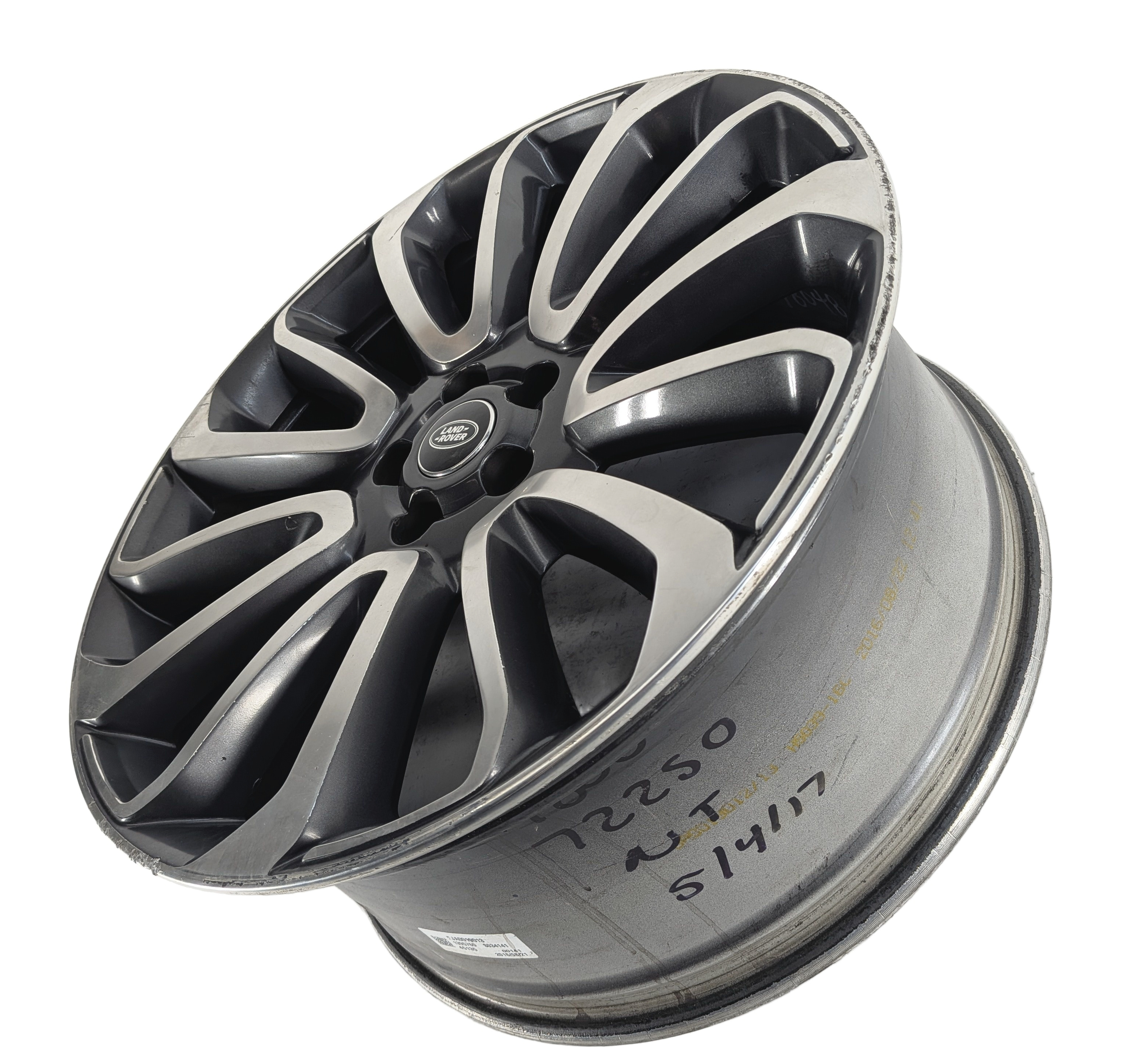 2013-2017 RANGE ROVER (L405) 22x9.5 SPOKED ALUMINUM ALLOY 14-SPOKE WHEEL RIM — exact item pictured