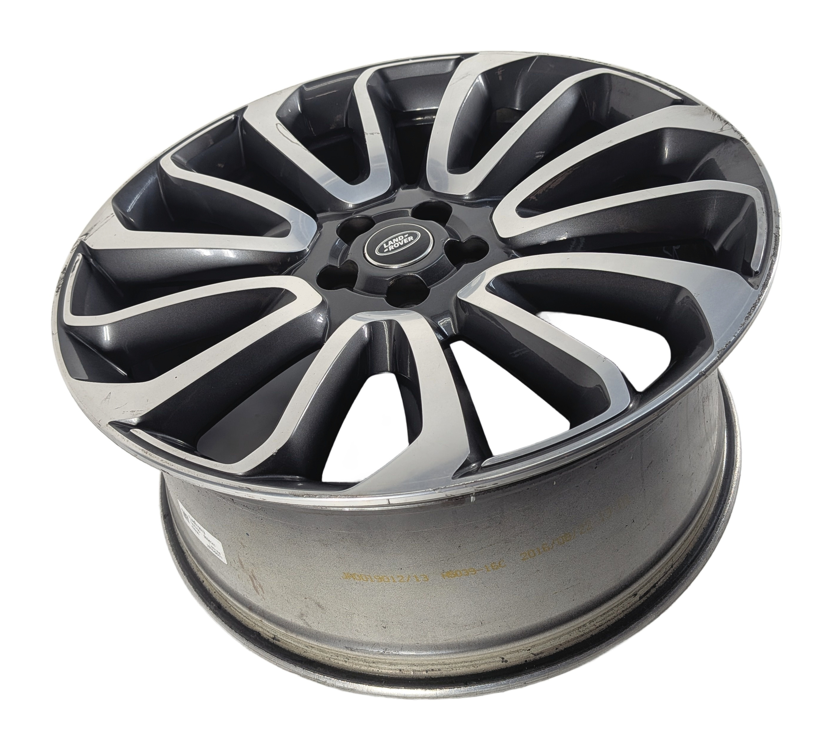 2013-2017 RANGE ROVER (L405) 22x9.5 SPOKED ALUMINUM ALLOY 14-SPOKE WHEEL RIM — exact item pictured