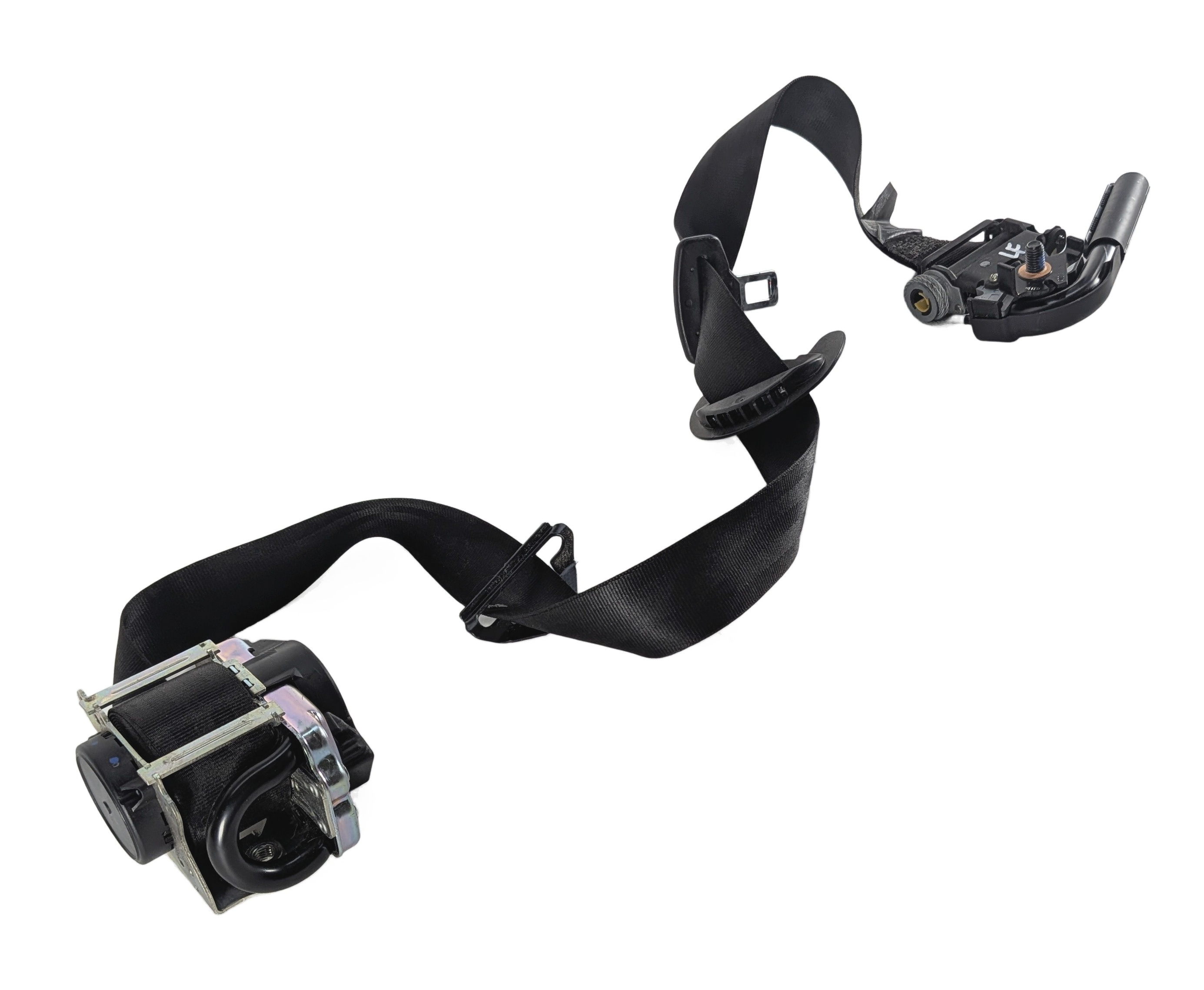 2013-2019 RANGE ROVER (L405) FRONT LEFT DRIVER SEATBELT RETRACTOR (Black) — exact item pictured