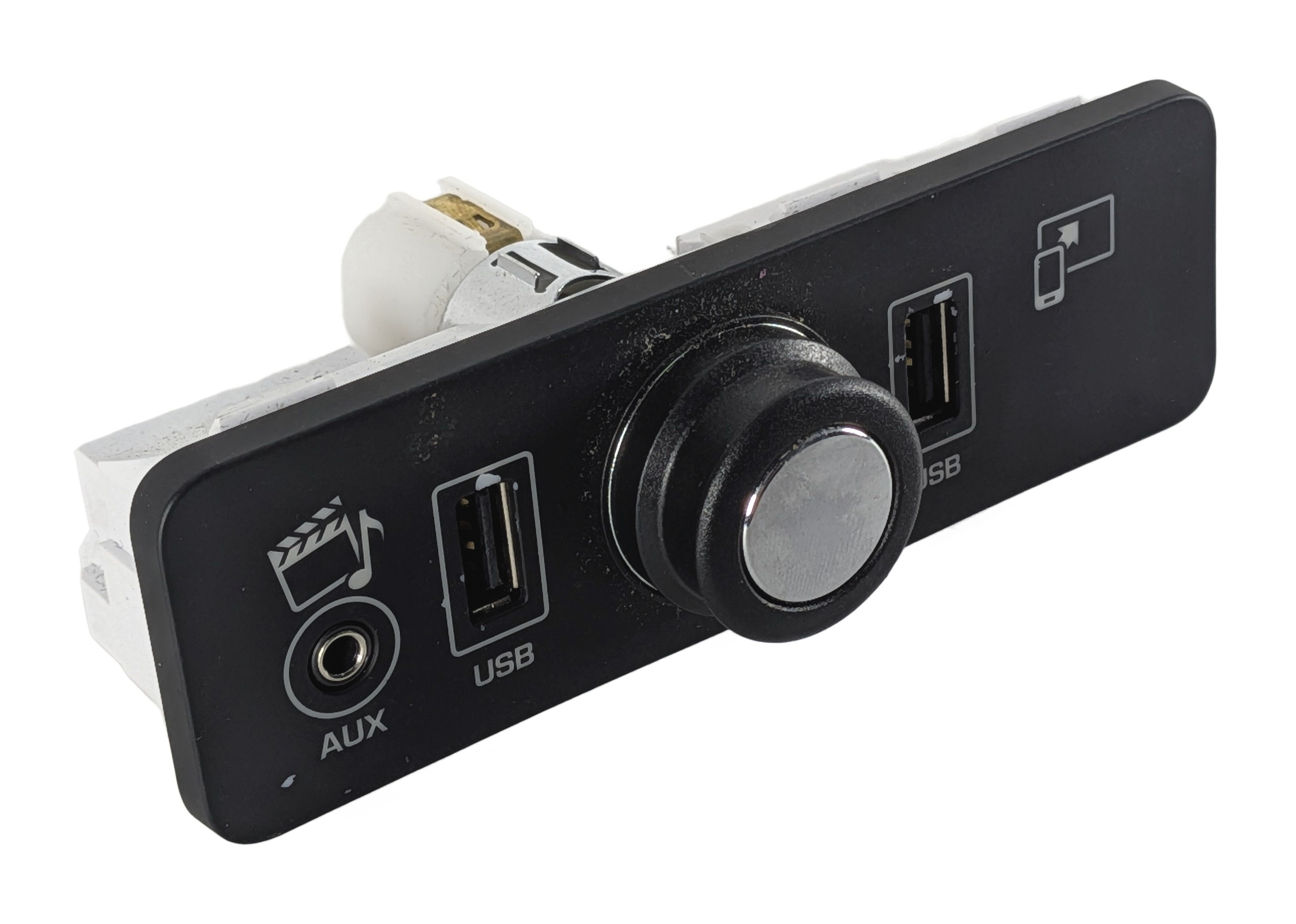 2016 RANGE ROVER (L405) CENTER CONSOLE DUAL USB AUX 12V POWER OUTLET PORT PANEL — exact item pictured
