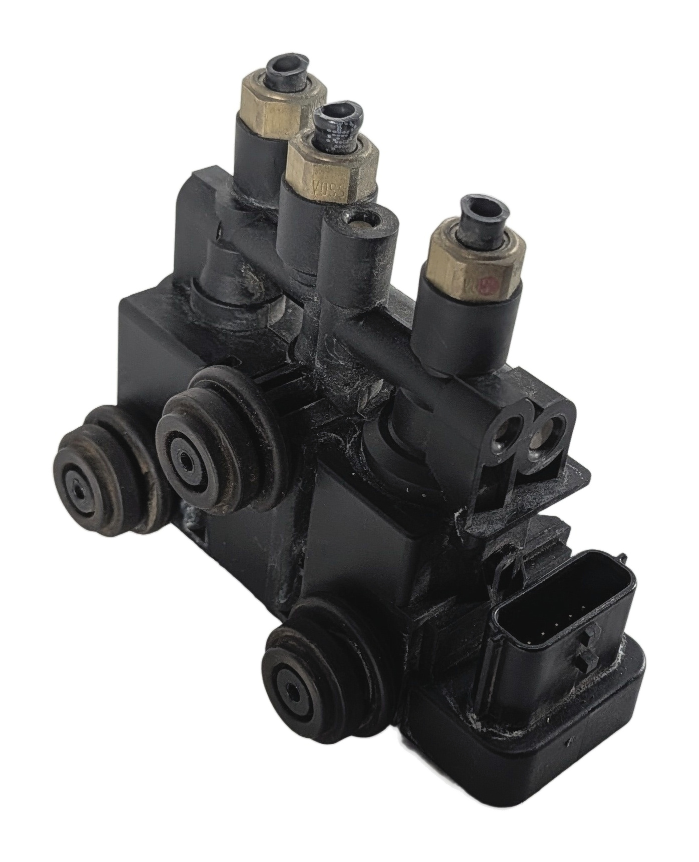 2016 RANGE ROVER (L405) FRONT AIR SUSPENSION VALVE BLOCK SOLENOID MANIFOLD — exact item pictured
