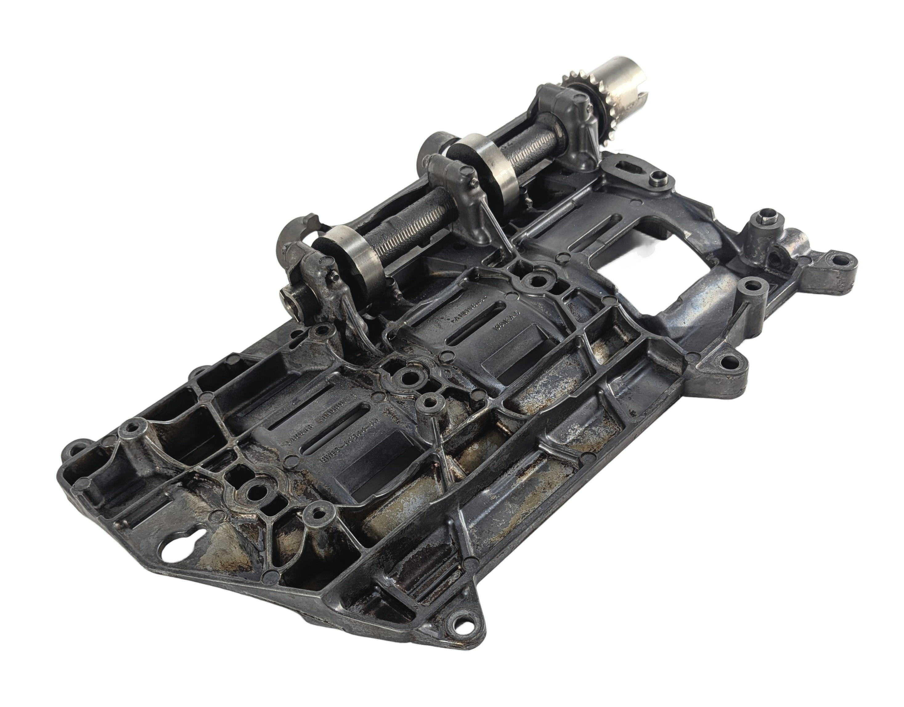 2016 RANGE ROVER L405 5.0L SUPER AJ133S ENGINE OIL PAN BAFFLE TRAY BALANCE SHAFT — exact item pictured