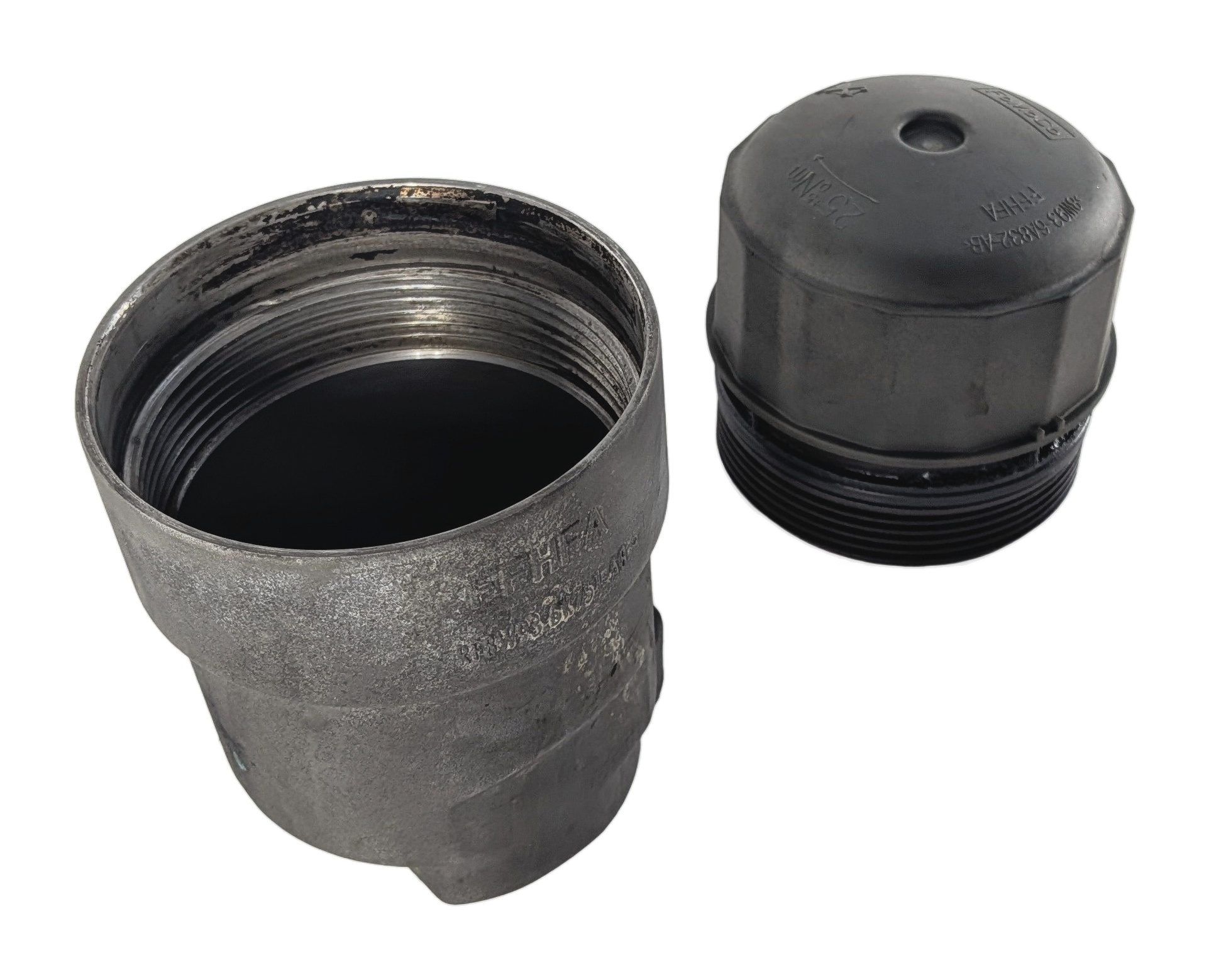 13-17 RANGE ROVER SPORT L405 L494 5.0L SUPER AJ133 ENGINE OIL FILTER HOUSING CAP — exact item pictured
