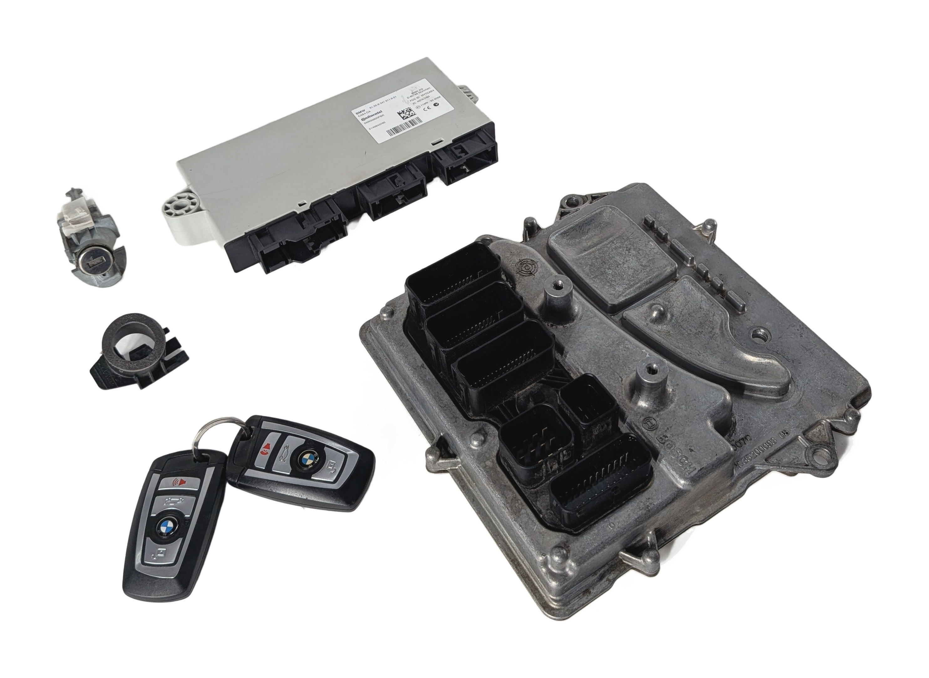 2014-2017 BMW X3 535I (F25 F10) 3.0L (N55) DME CAS4 GATEWAY KEY IMMOBILIZER SET — exact item pictured