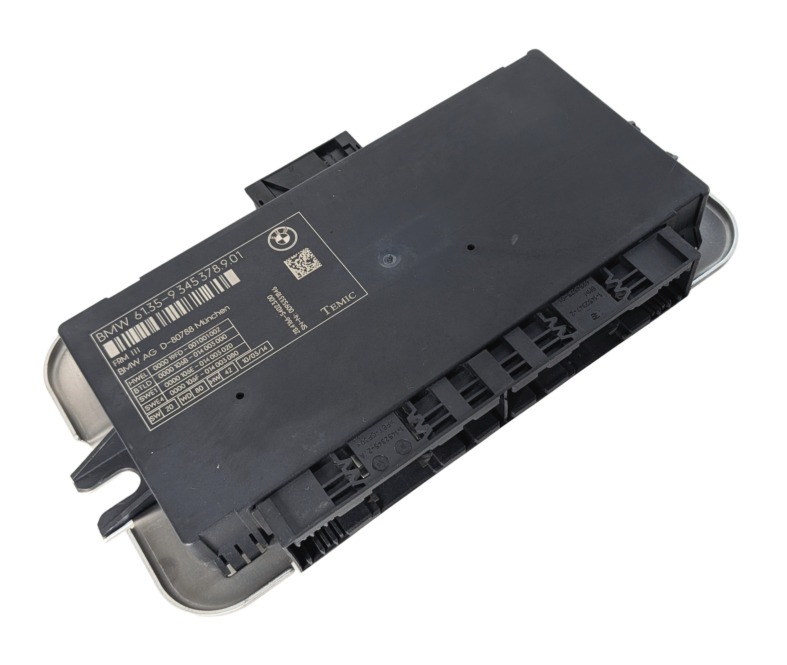 10-17 BMW 5 6 7 M5 X3 X4 (F06 F10 F12 F25 F26) FRM III BODY LIGHT CONTROL MODULE — exact item pictured