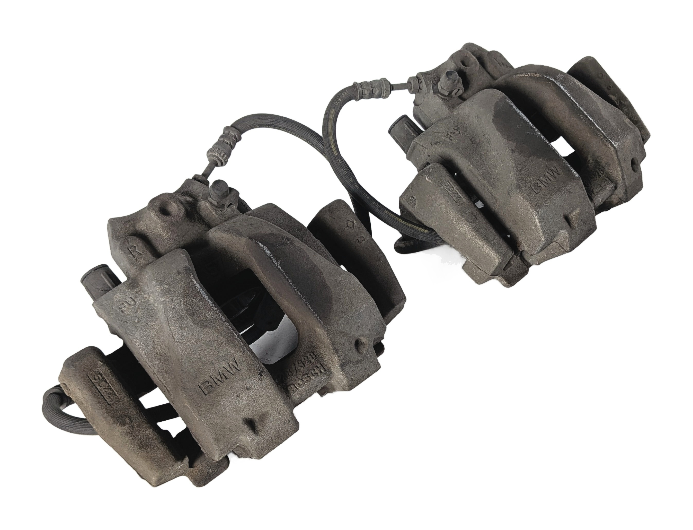 2011-2018 BMW X3 X4 (F25 F26) FRONT LEFT/RIGHT DISC BRAKE CALIPERS SET/2 — exact item pictured