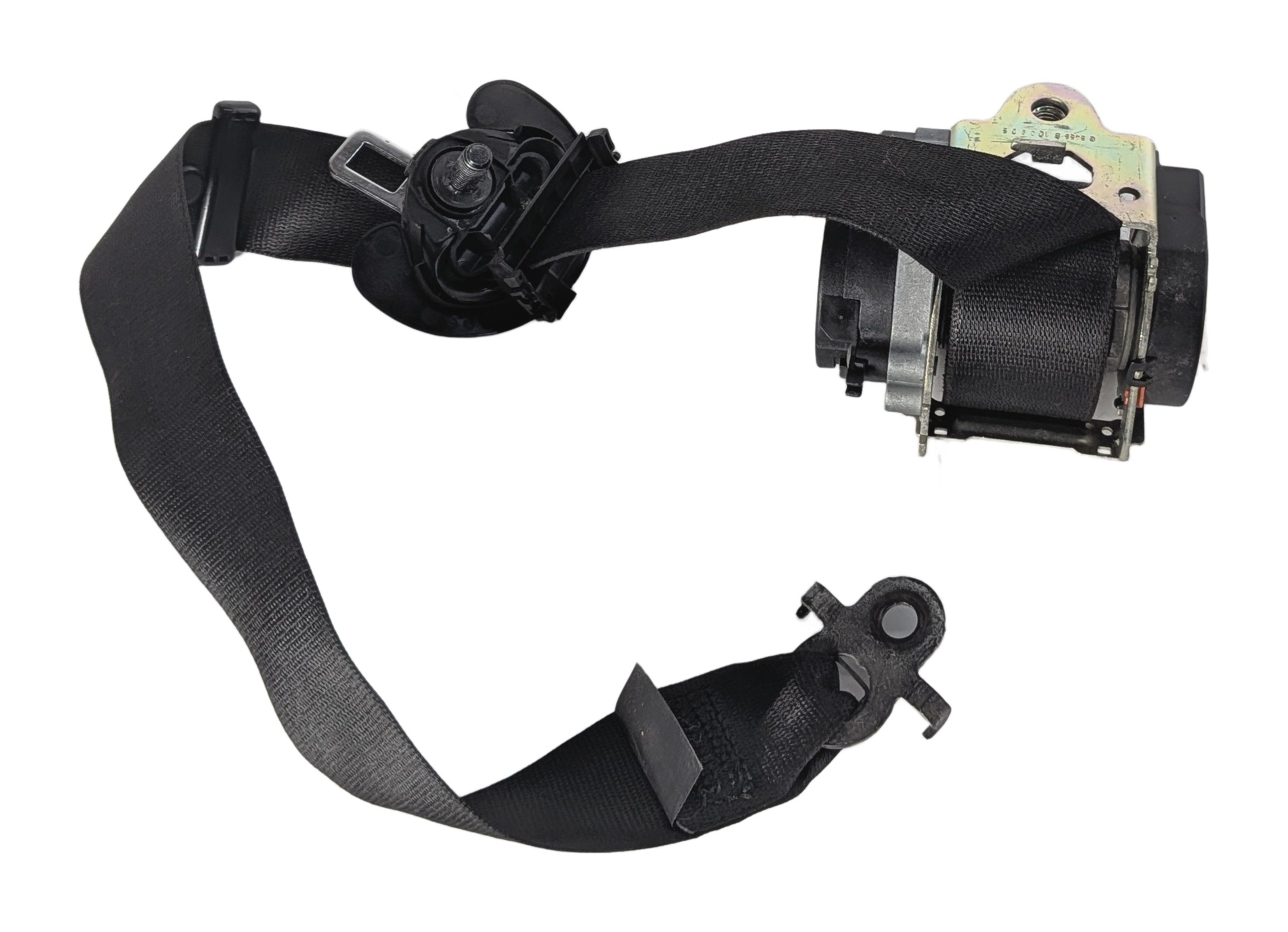 11-16 BMW 528i 535i 550i M5 (F10) FRONT LEFT DRIVER SEATBELT RETRACTOR (Black) — exact item pictured