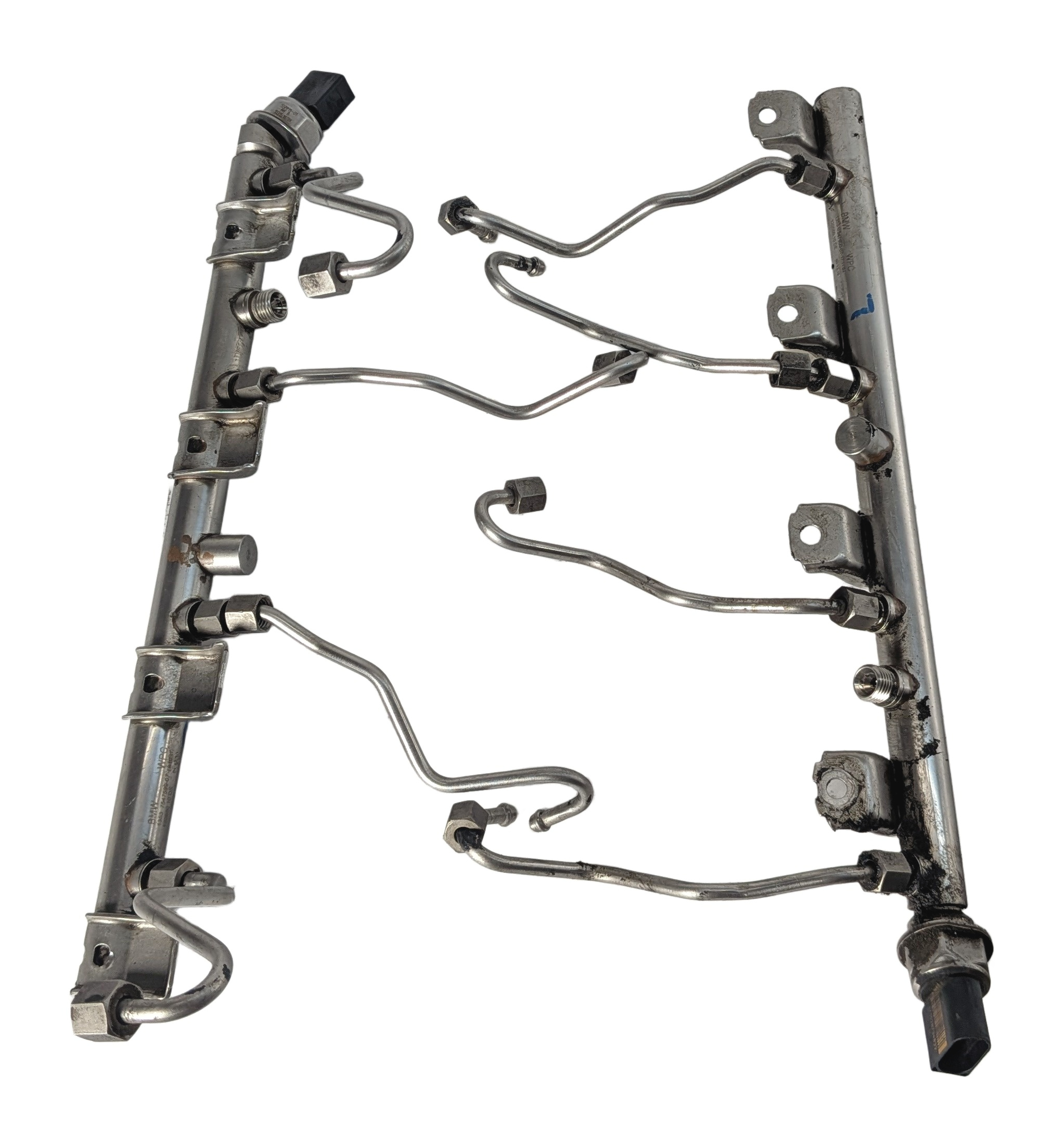 09-13 BMW 550I 650I 750I X5 X6 F10 F01 E70 E71 4.4L N63 FUEL RAIL w/SENSOR SET/2 — exact item pictured