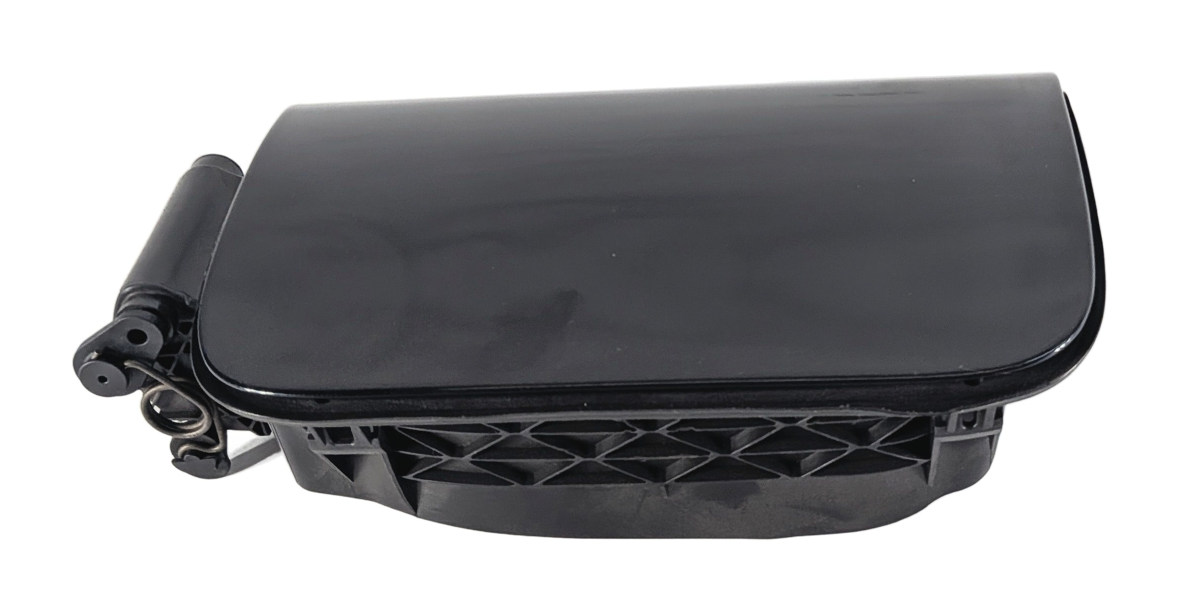 11-16 BMW 528i 535i 550i M5 (F10) GAS FILLER FUEL TANK DOOR w/HOUSING (Black) — exact item pictured