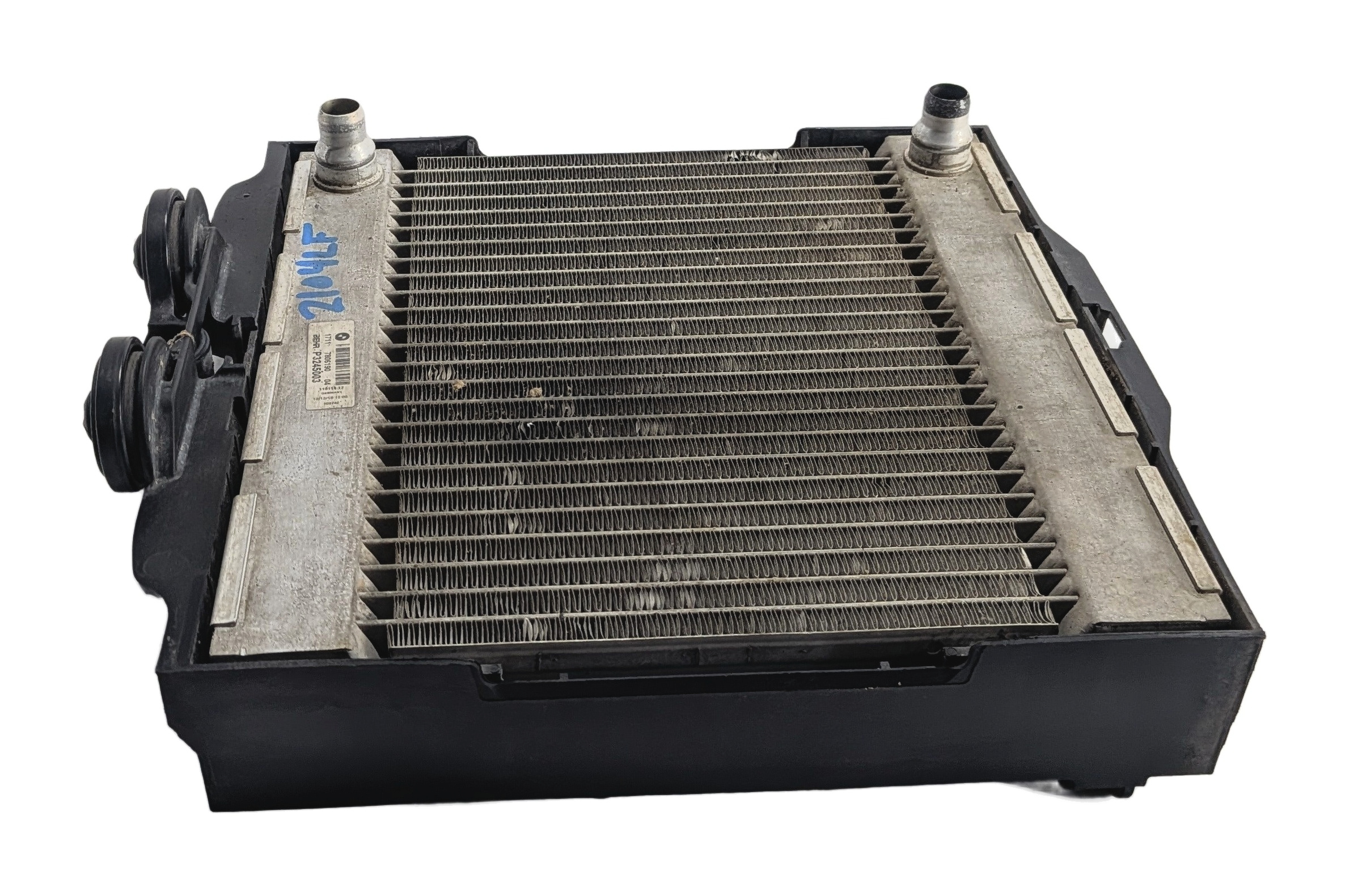 10-19 BMW 5 6 7 SERIES F01 F07 F10 FRONT LEFT DRIVER AUXILIARY COOLING RADIATOR — exact item pictured
