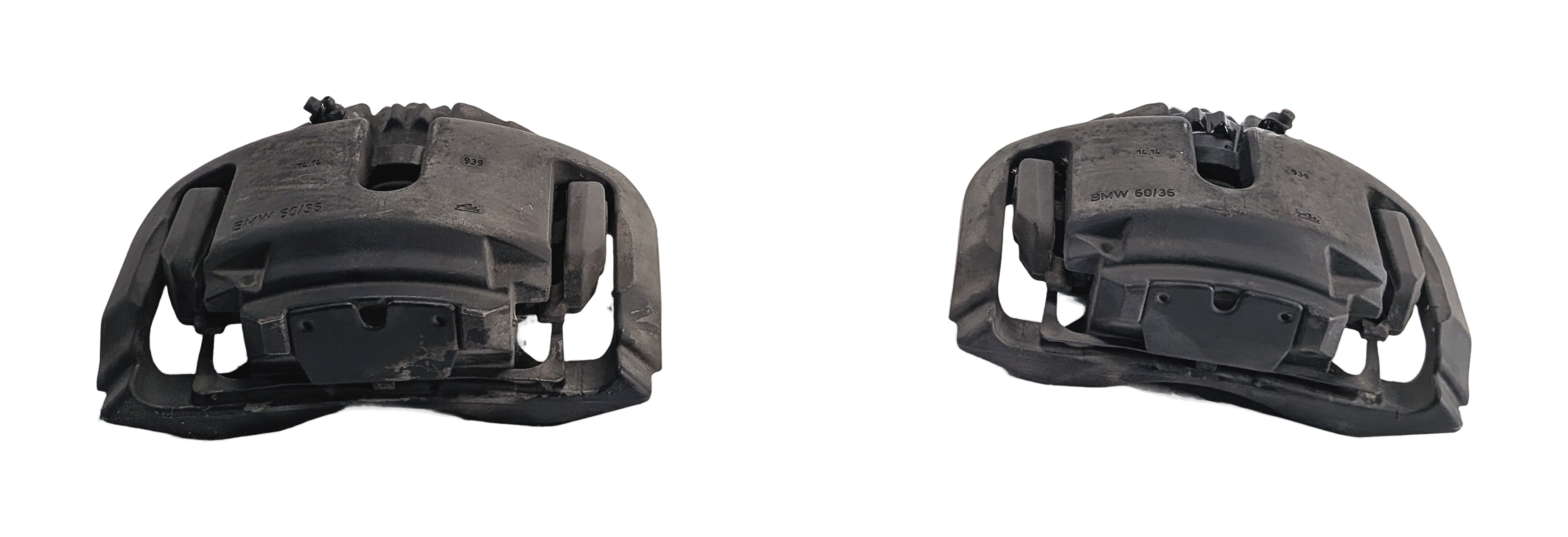 10-17 BMW 535iGT 535i 550i 650i 740i (F01 F06 F07 F10) FRONT BRAKE CALIPER SET-2 — exact item pictured