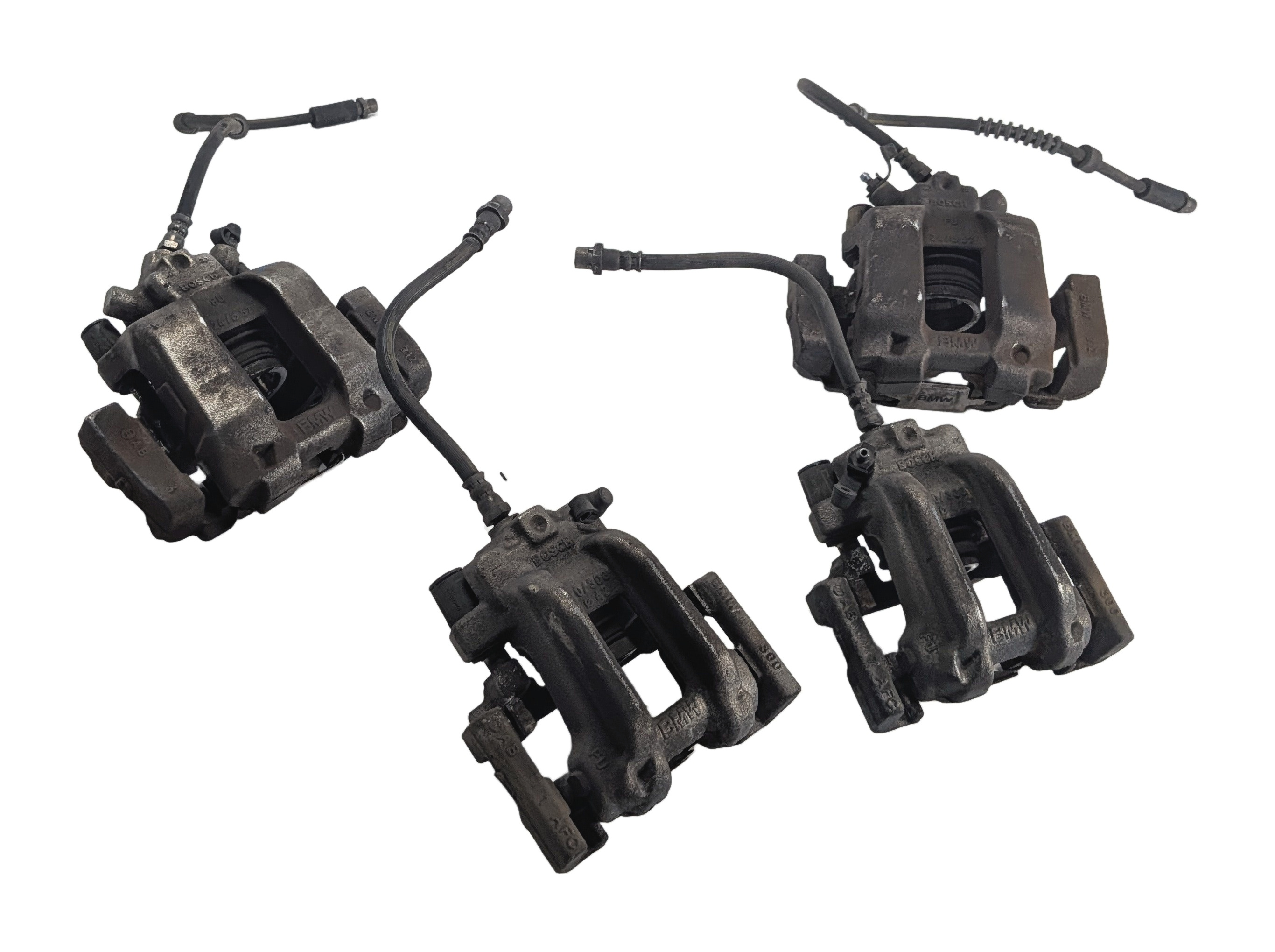 14-18 BMW 228i 328GT 330e 330i 420i F22 F30 F32 F34 FRONT REAR BRAKE CALIPER SET — exact item pictured