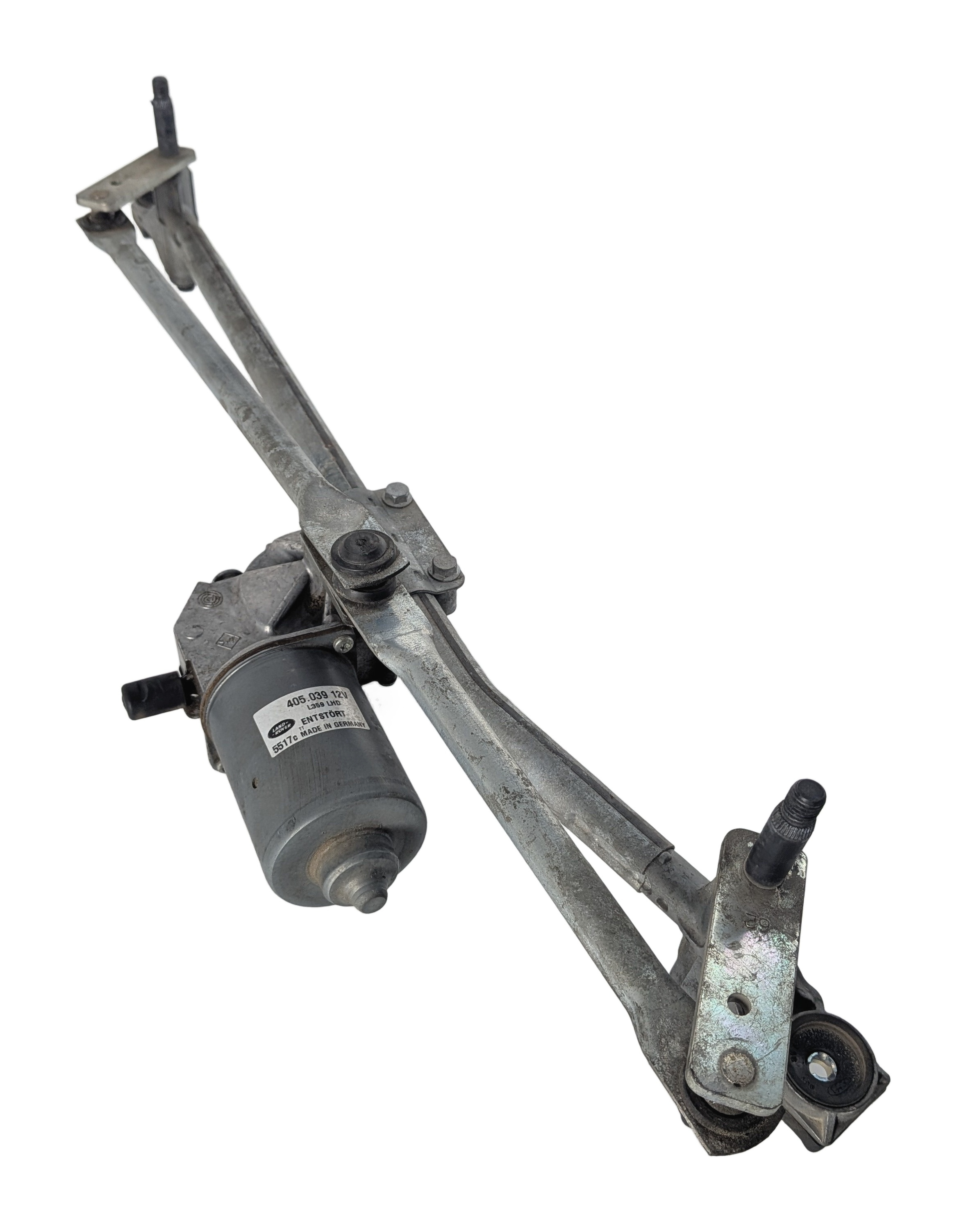 08-15 LAND ROVER LR2 (L359) FRONT WINDSHIELD WIPER MOTOR w/ TRANSMISSION LINKAGE — exact item pictured