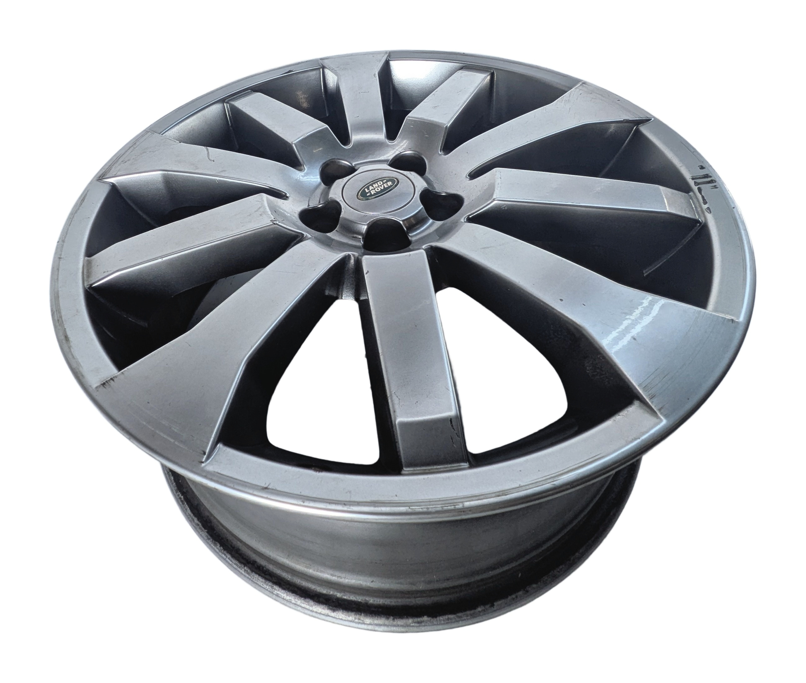 2008-2012 LAND ROVER LR2 (L359) 19X8 10-SPOKE ALLOY WHEEL RIM ET55 SMOKED HYPER — exact item pictured