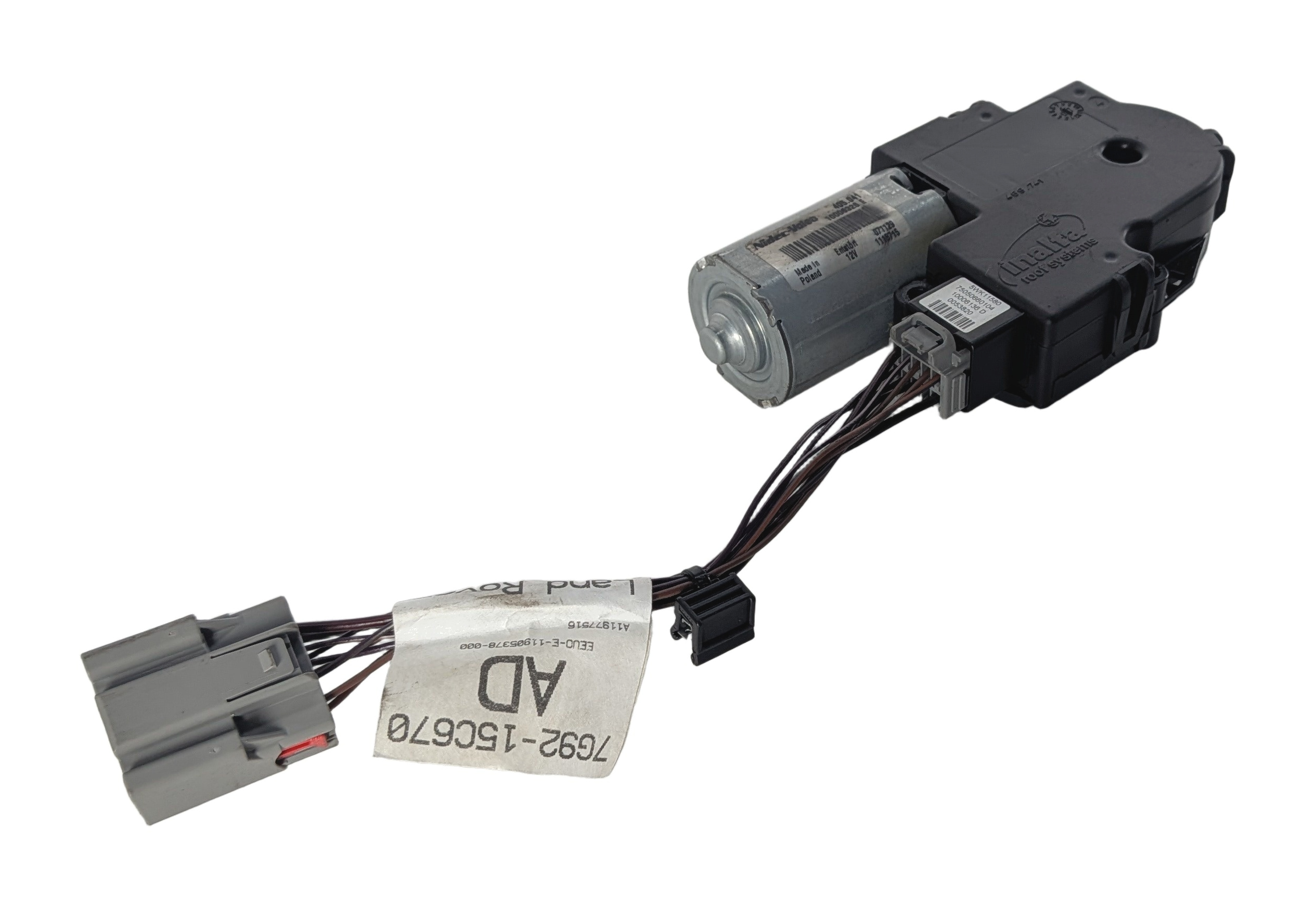 2008-2015 LAND ROVER LR2 (L359) POWER SUNROOF SUN ROOF GLASS WINDOW ADJUST MOTOR — exact item pictured