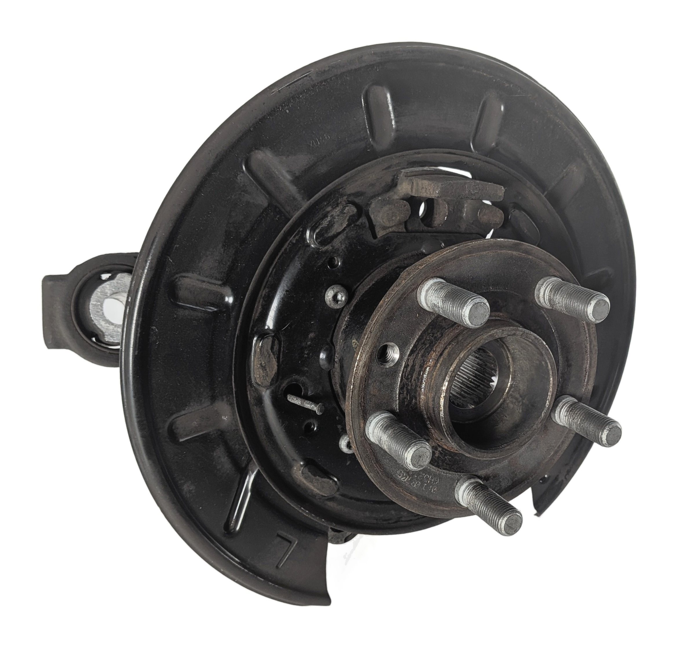 2008-2015 LAND ROVER LR2 (L359) REAR LEFT SPINDLE KNUCKLE w/ WHEEL HUB BEARING — exact item pictured